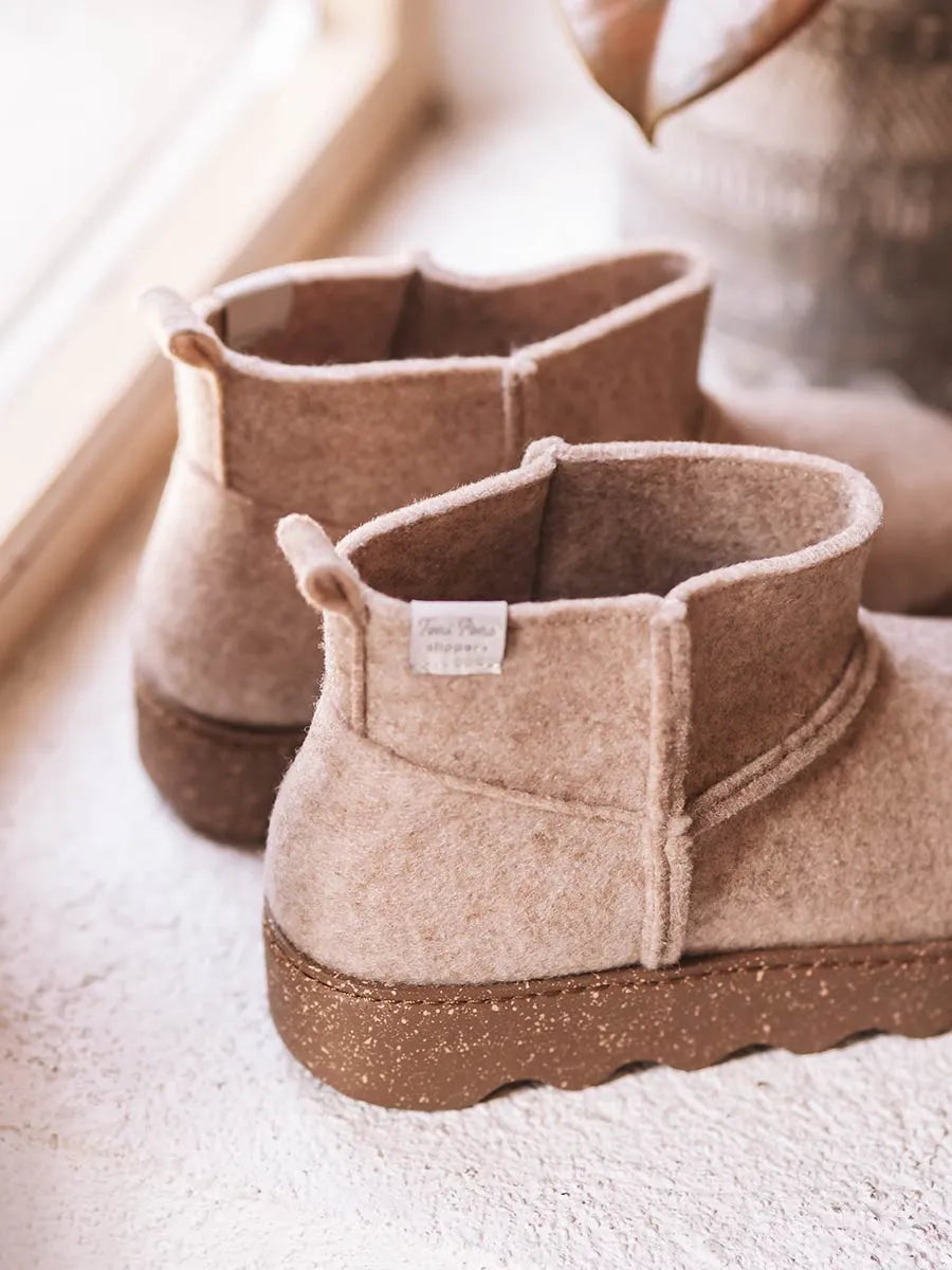 Toni Pons Jiana-FR chaussons feutre recyclé beige femme
