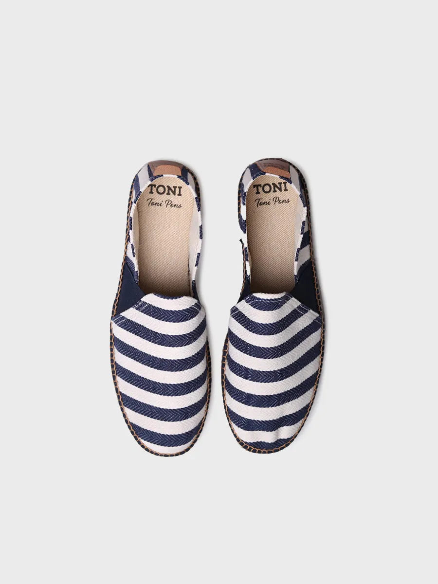 Toni Pons Dustin espadrille homme toile rayée marine