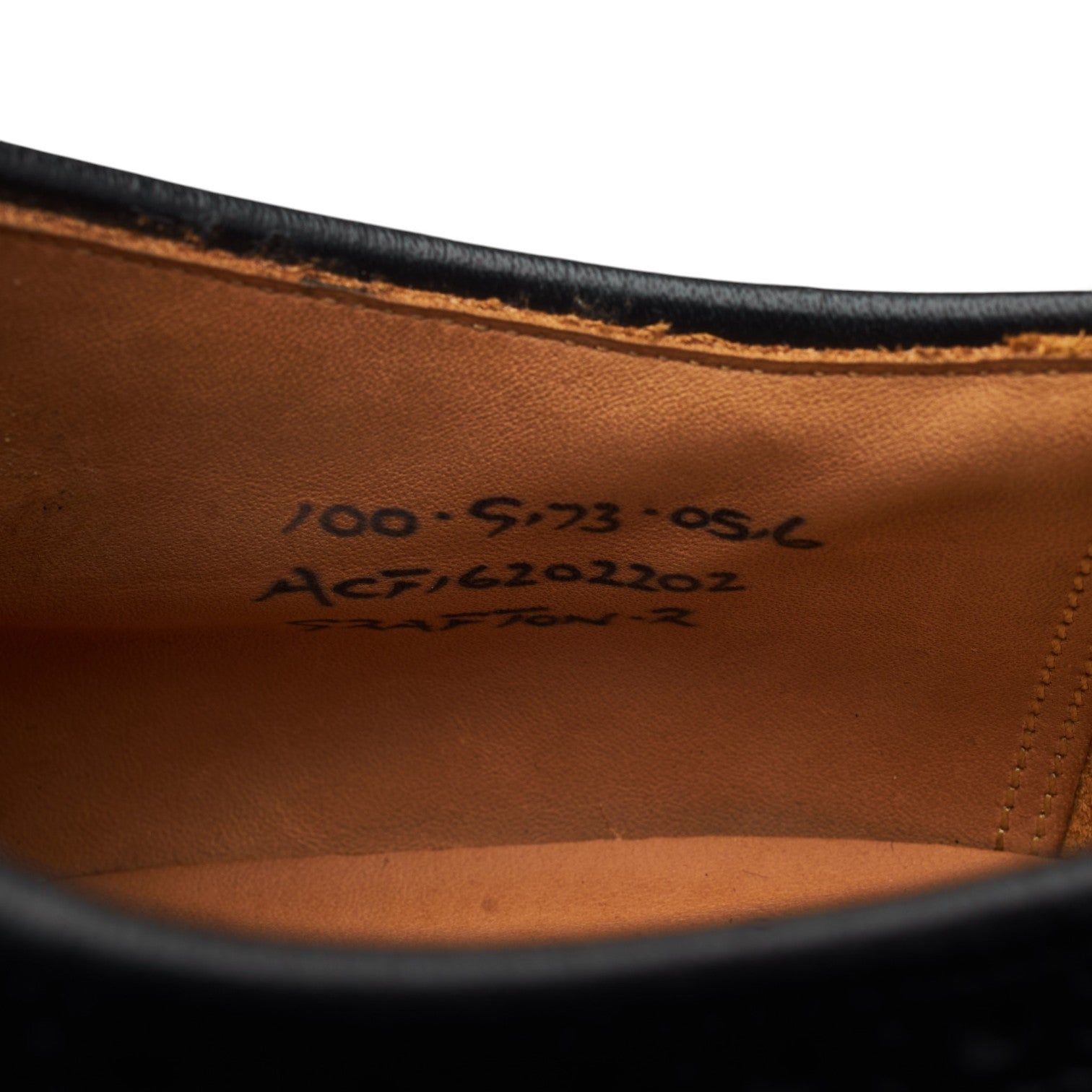 Church’s Grafton derby brogue cuir noir pointure 10 G