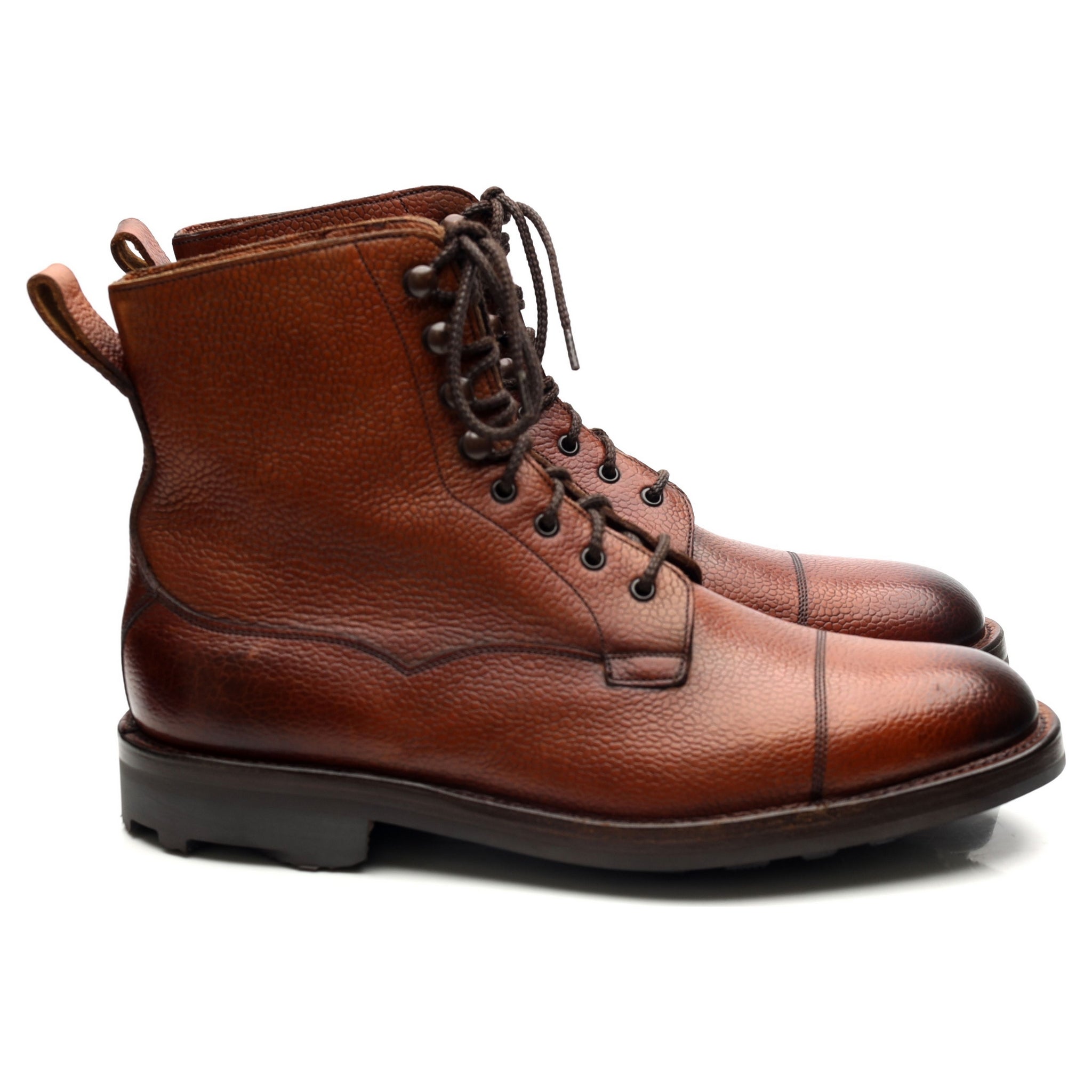 Edward Green Galway bottines UK 6.5 E cuir grainé marron