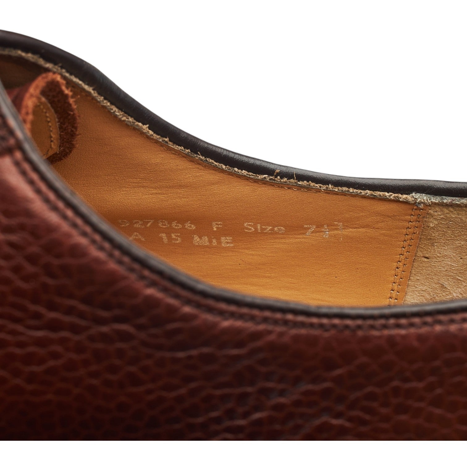 Barker Nairn derby cuir grainé marron UK 7,5