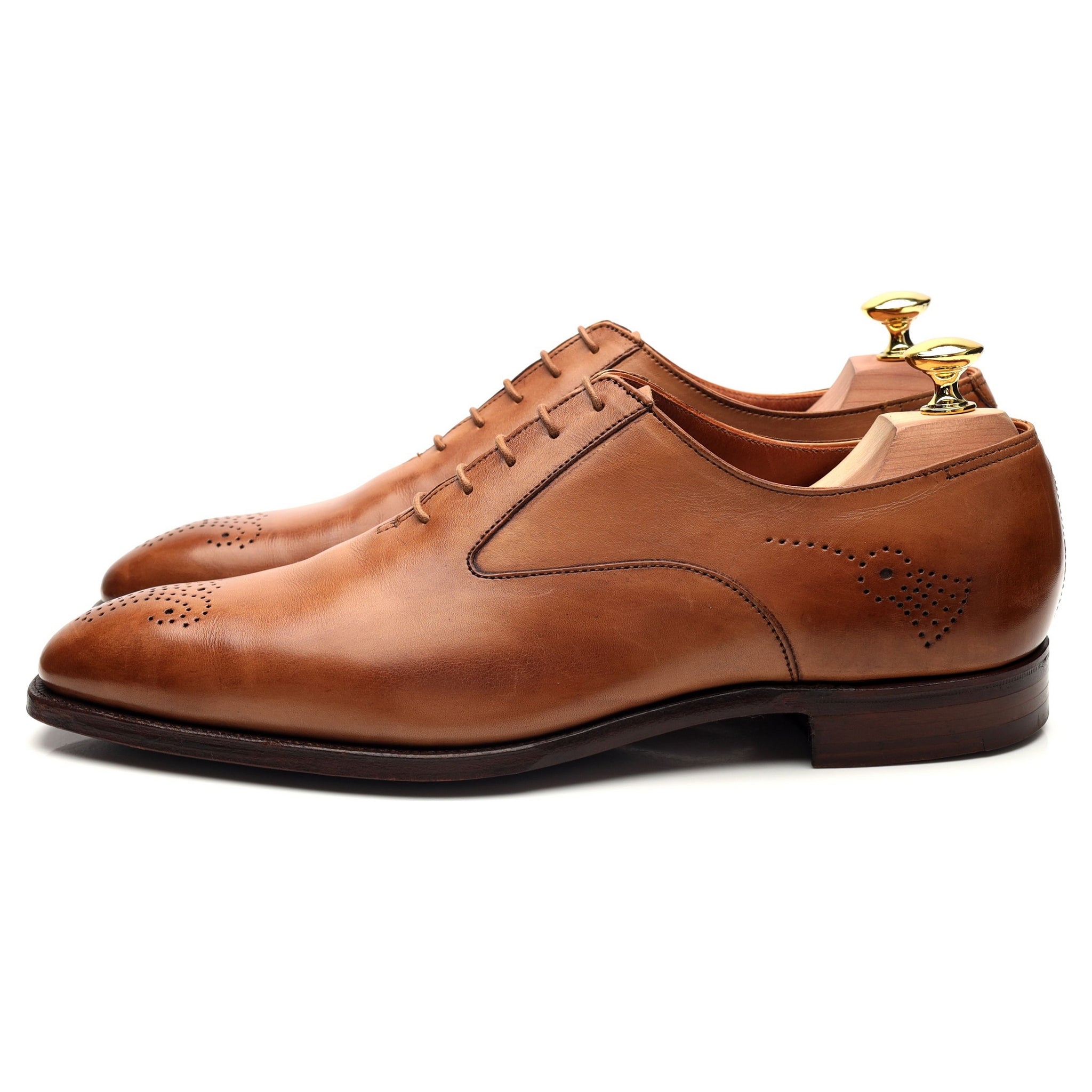 Crockett & Jones Rosemoor richelieu cuir tabac UK 7.5 cuir