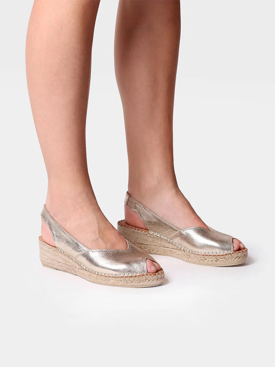 Toni Pons Bernia-P espadrille cuir lisse compensée 5 cm