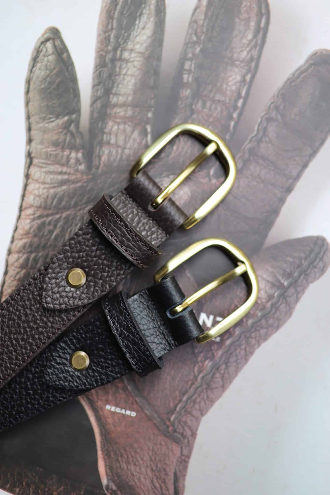 Malfroid Aston ceinture cuir vachette 30 mm