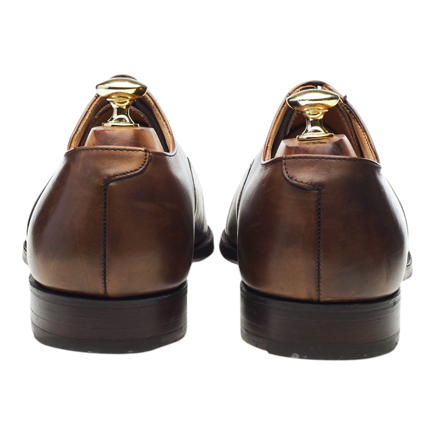 Peal & Co richelieu cuir marron foncé UK 7.5 bout droit