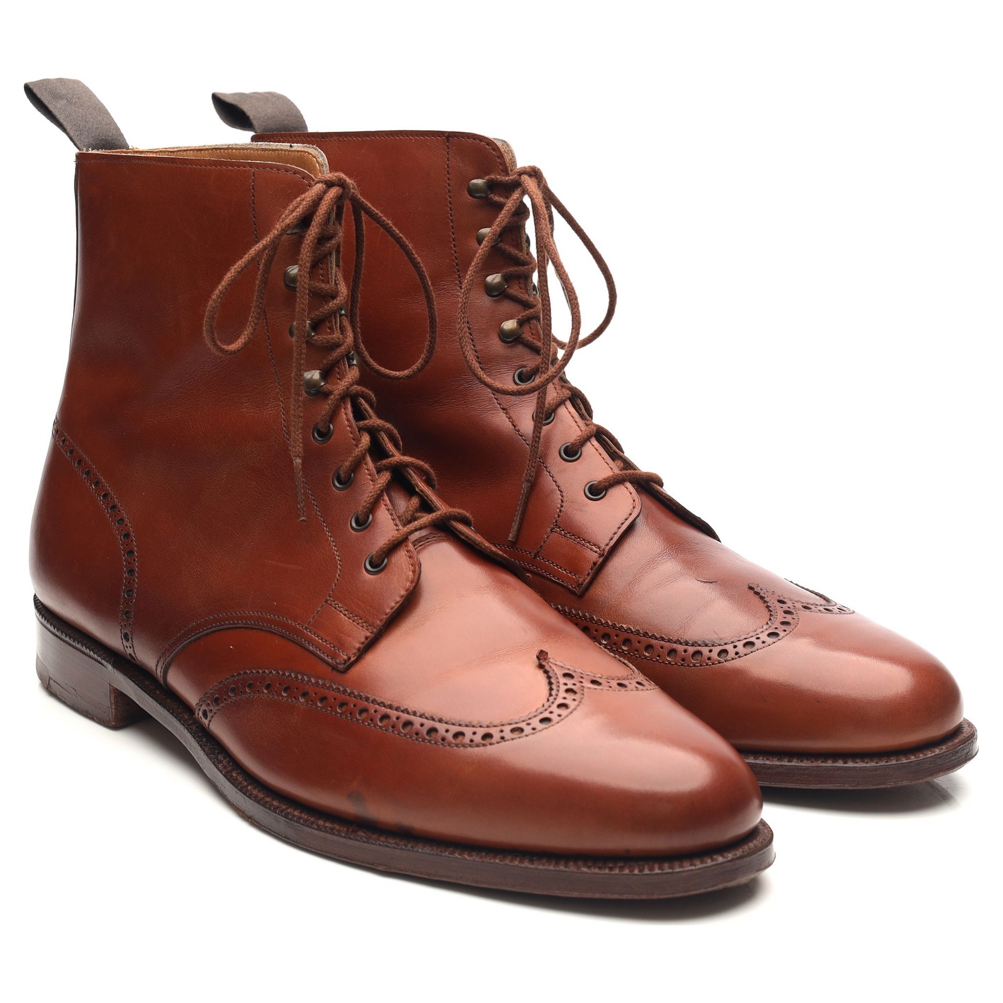 Gordon Scott Cavalry boots cuir marron UK 11