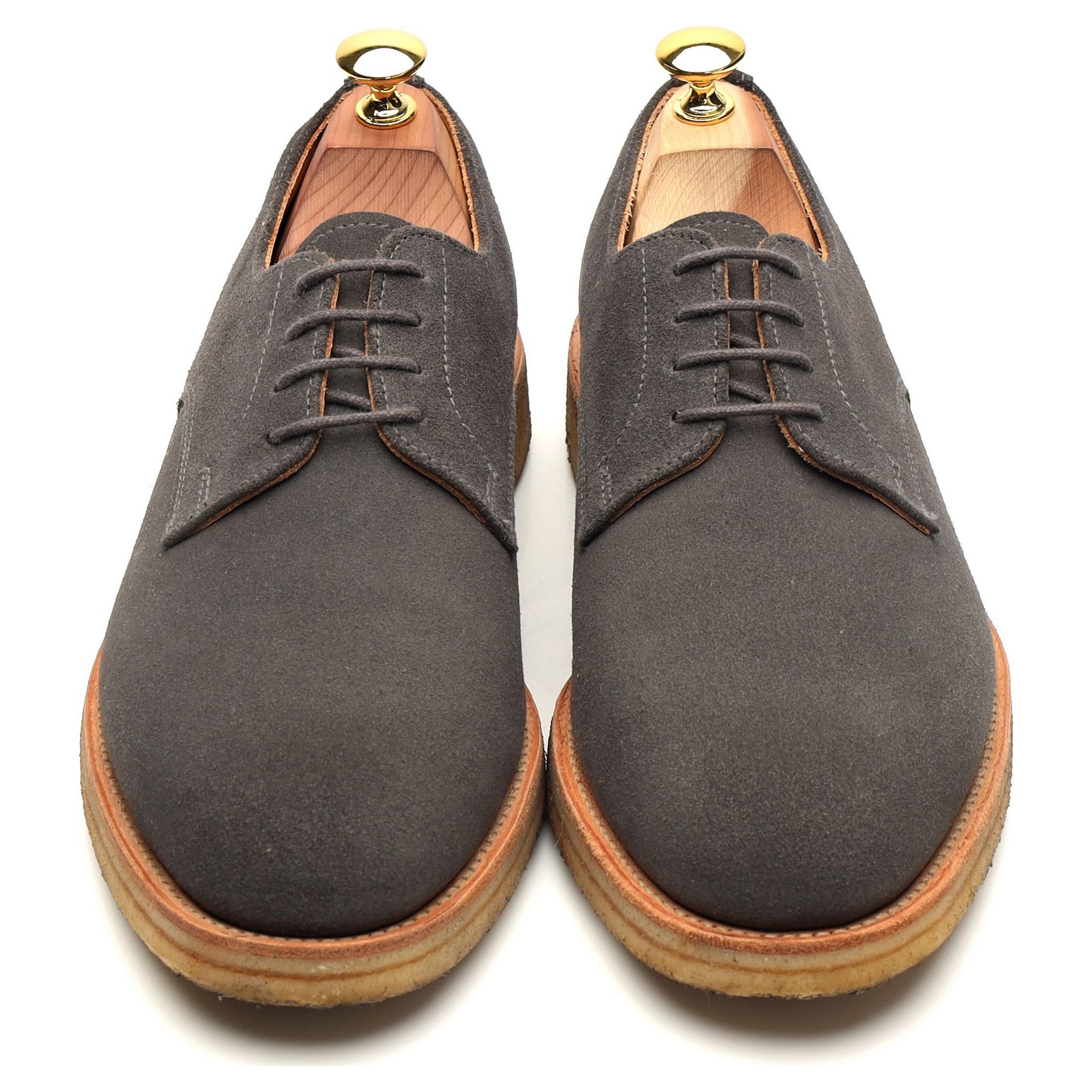 Sanders Archie derby daim gris 7 UK