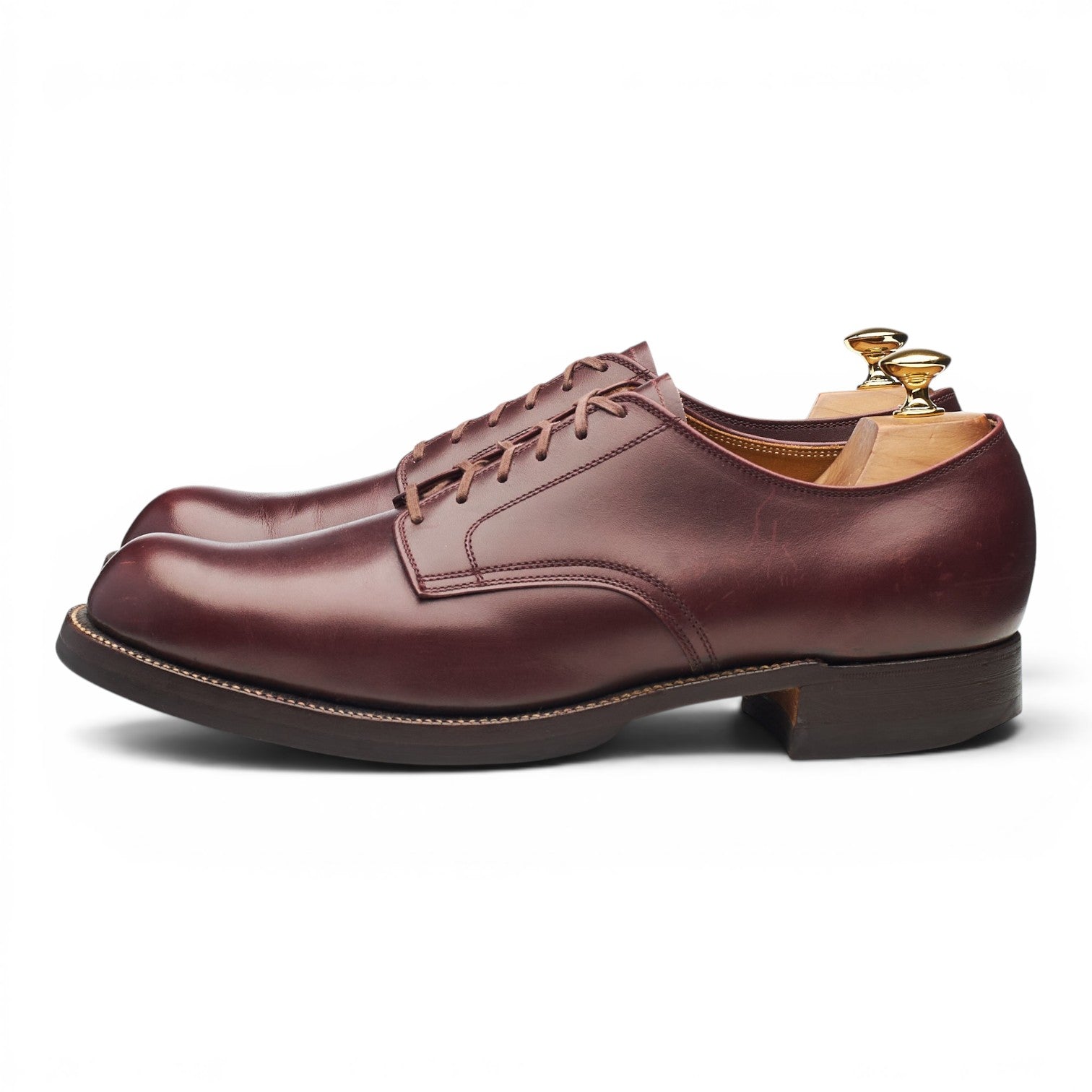 Timeworn Lot 3037 Derby Cuir Bordeaux UK 10.5 Militaire