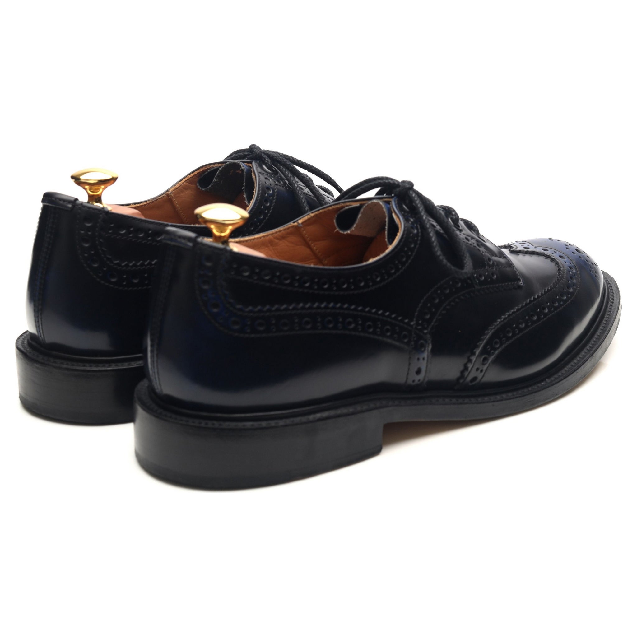 Tricker's Bourton derby cuir bleu marine UK 9.5
