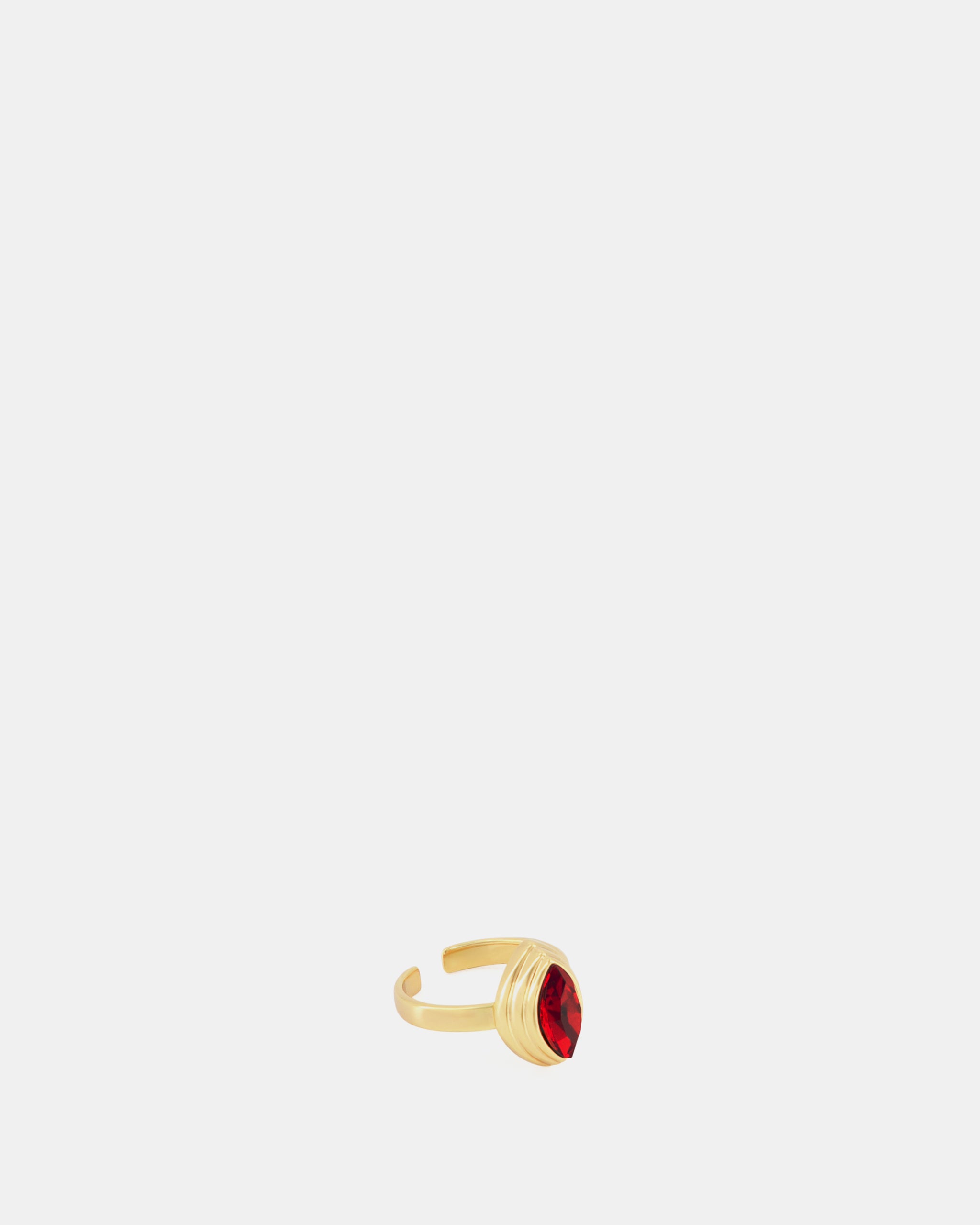 Nodaleto x Julietta Petal Toe Ring bague orteil rouge rubis