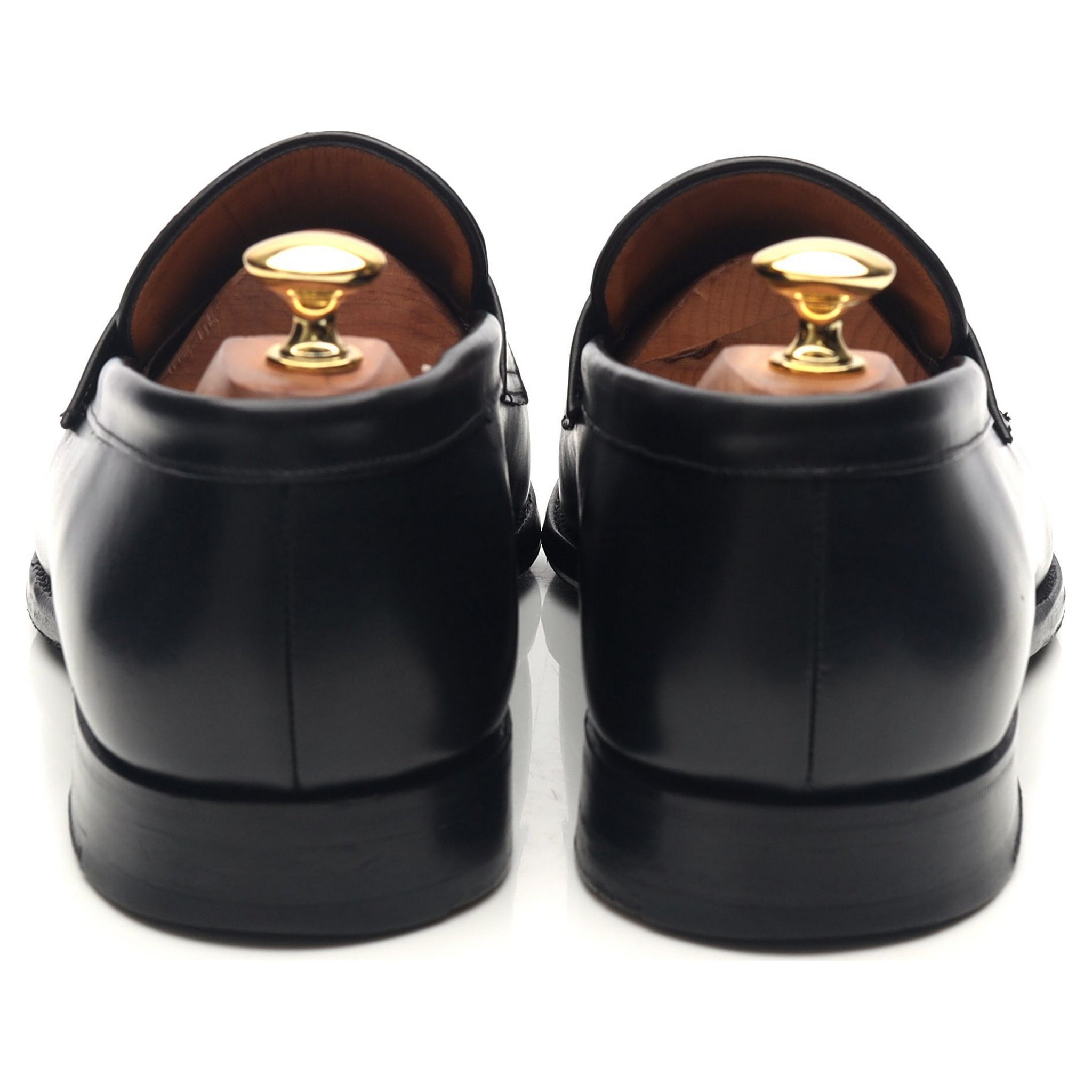 Gieves & Hawkes Mocassins Penny Cuir Noir UK 9.5