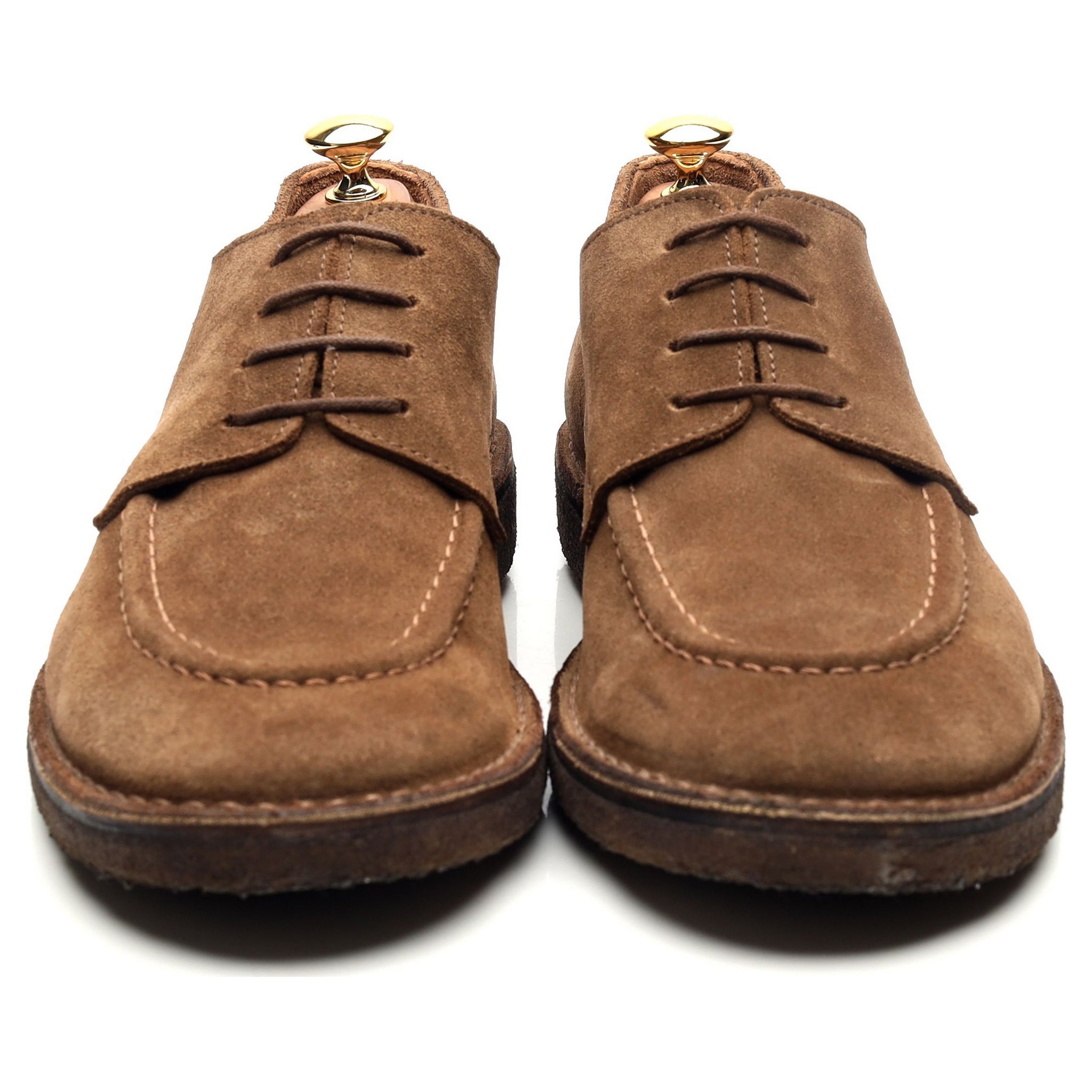 Drake's derby daim marron semelle crêpe UK 10.5