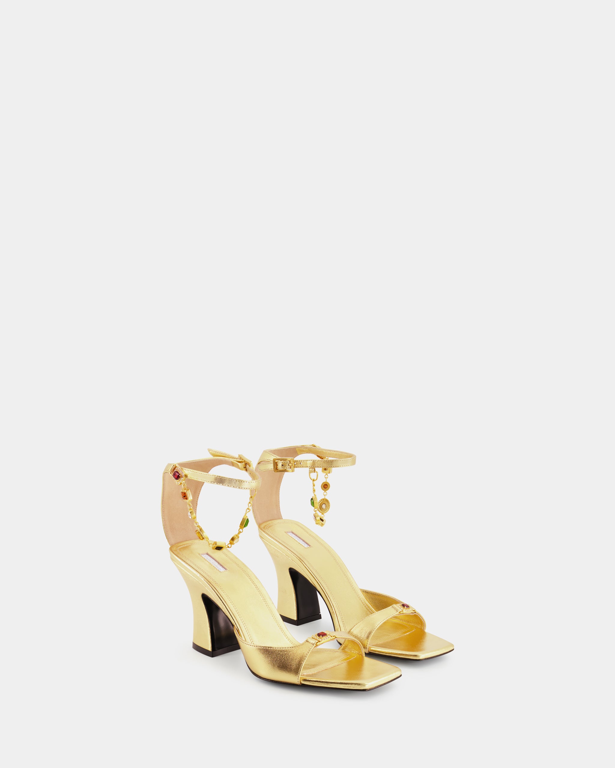 Nodaleto Gemma 90 sandales cuir doré Gold Metallic talon 9 cm