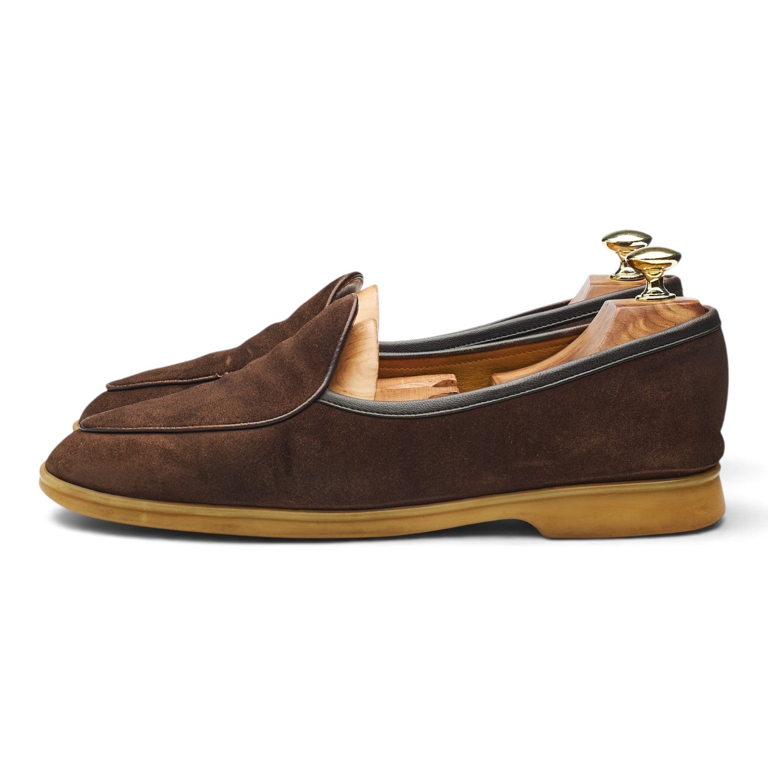 Baudoin & Lange Sagan Stride mocassin daim marron 7,5
