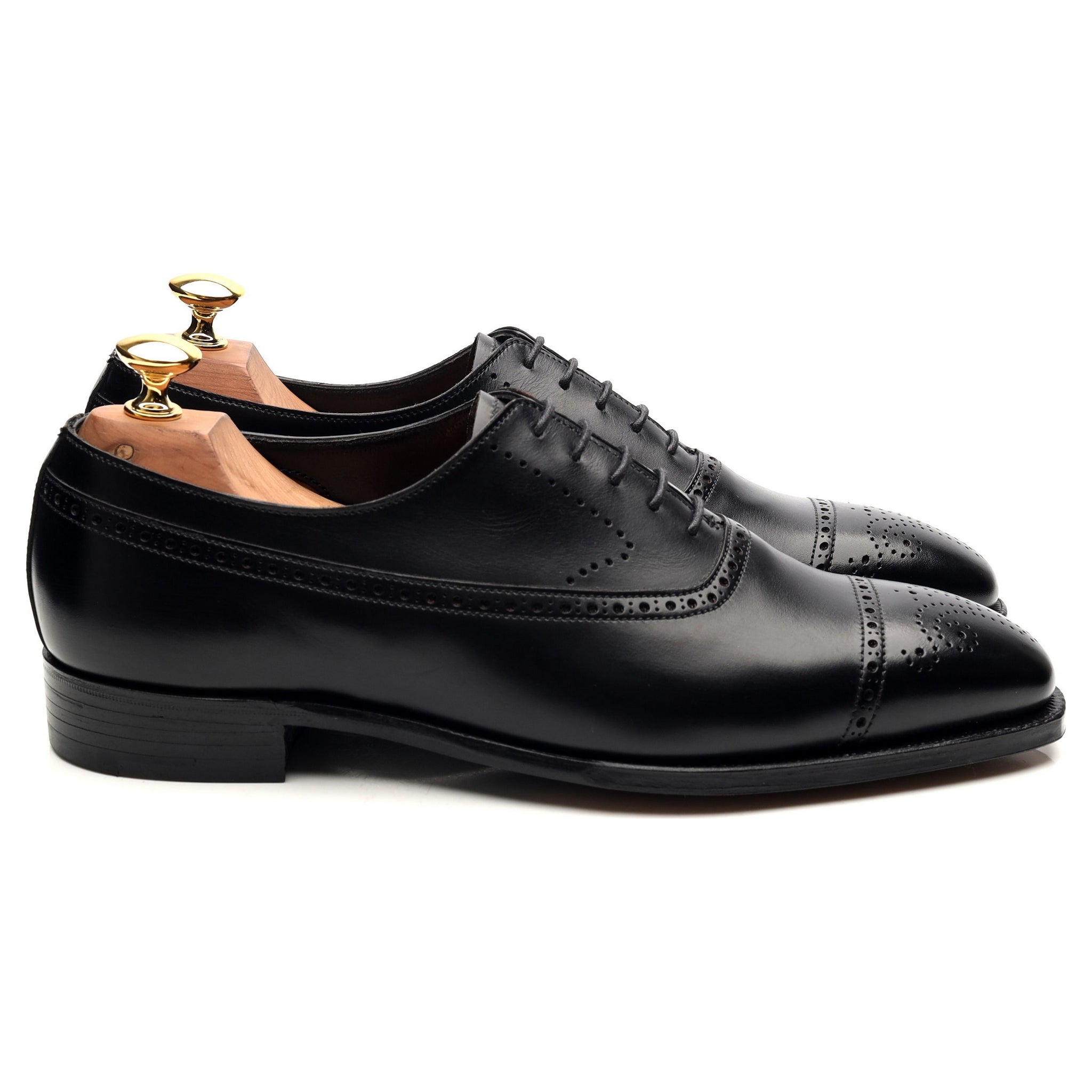 George Cleverley Edward oxford brogues cuir noir UK 6