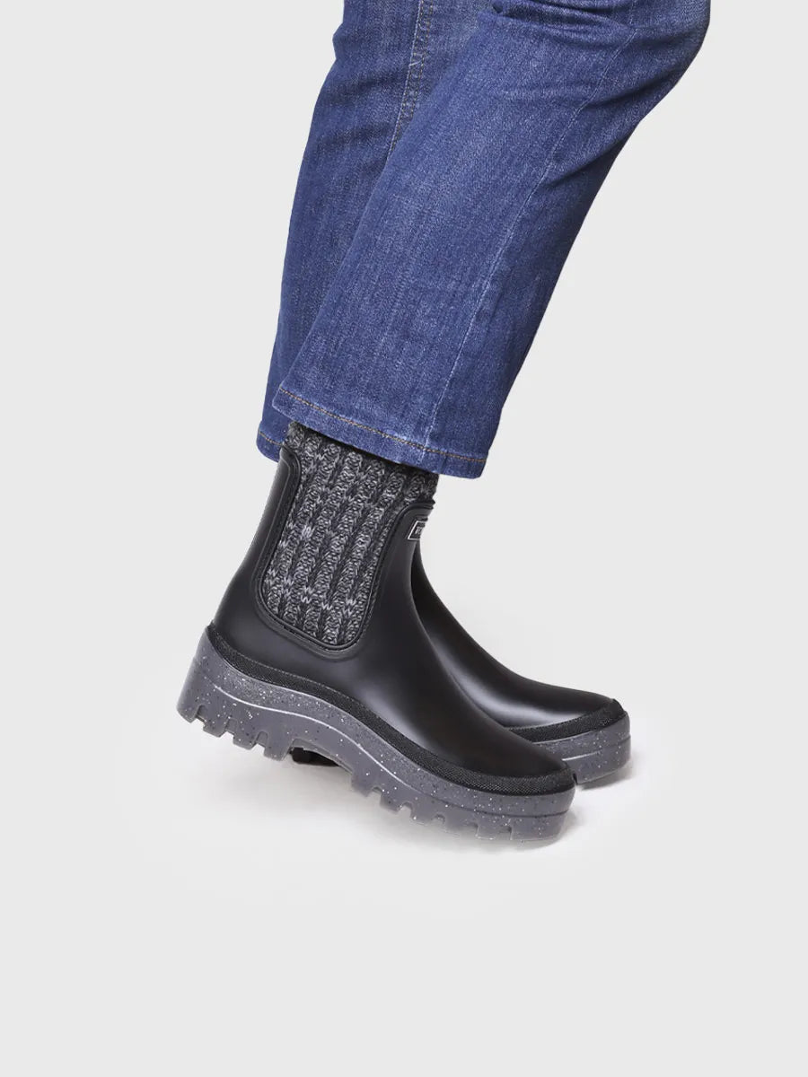 Toni Pons Camos bottine pluie femme noire imperméable