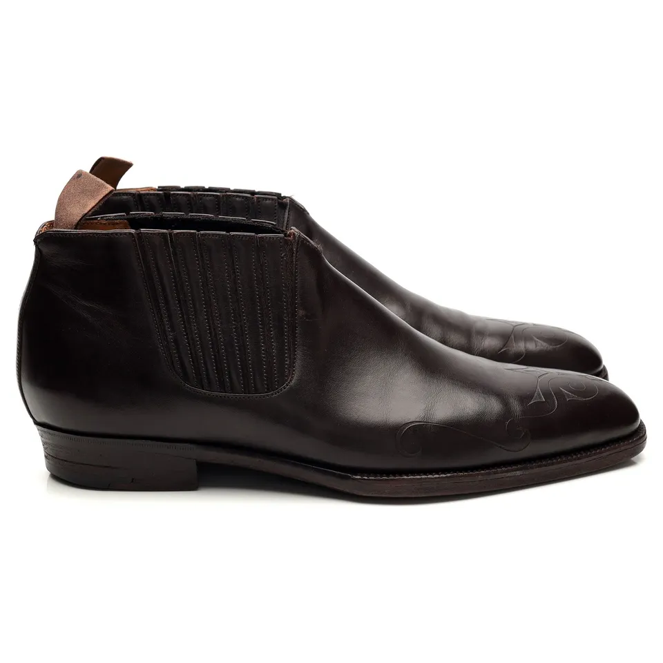 Gaziano Girling Bespoke bottines cuir marron UK 6 chelsea