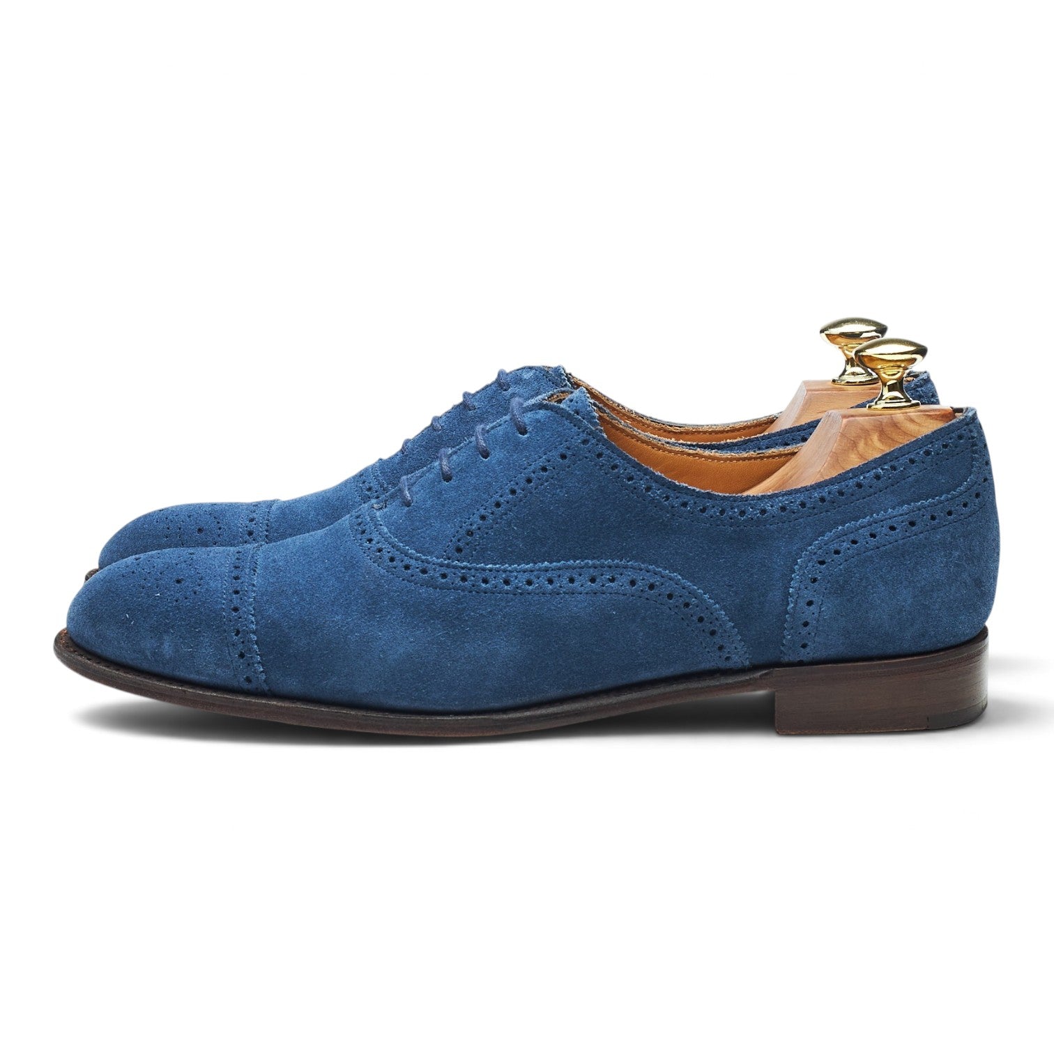 Cheaney Darcey richelieu daim bleu 7,5