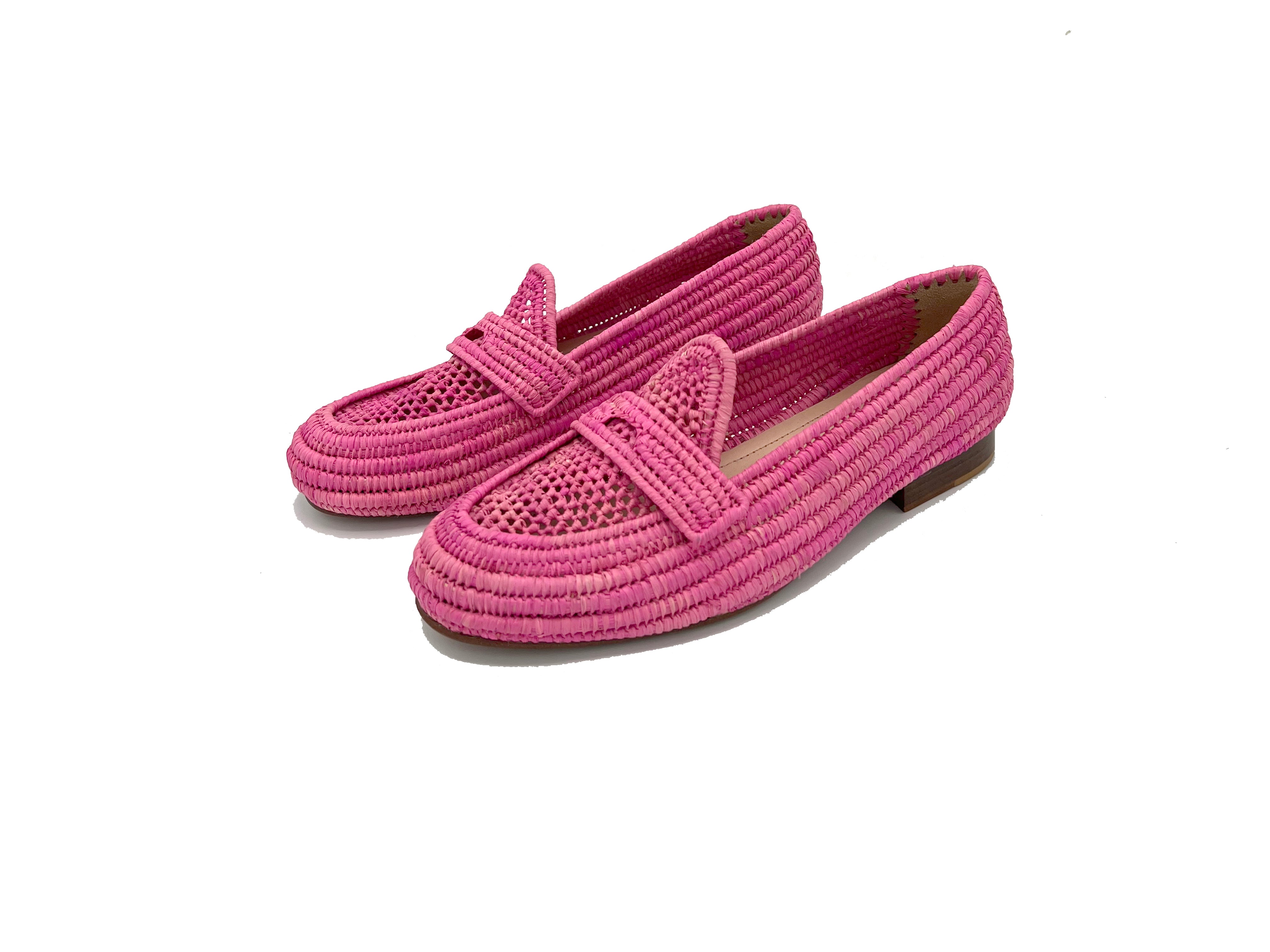 Contre-Allée Racine mocassin femme raphia naturel