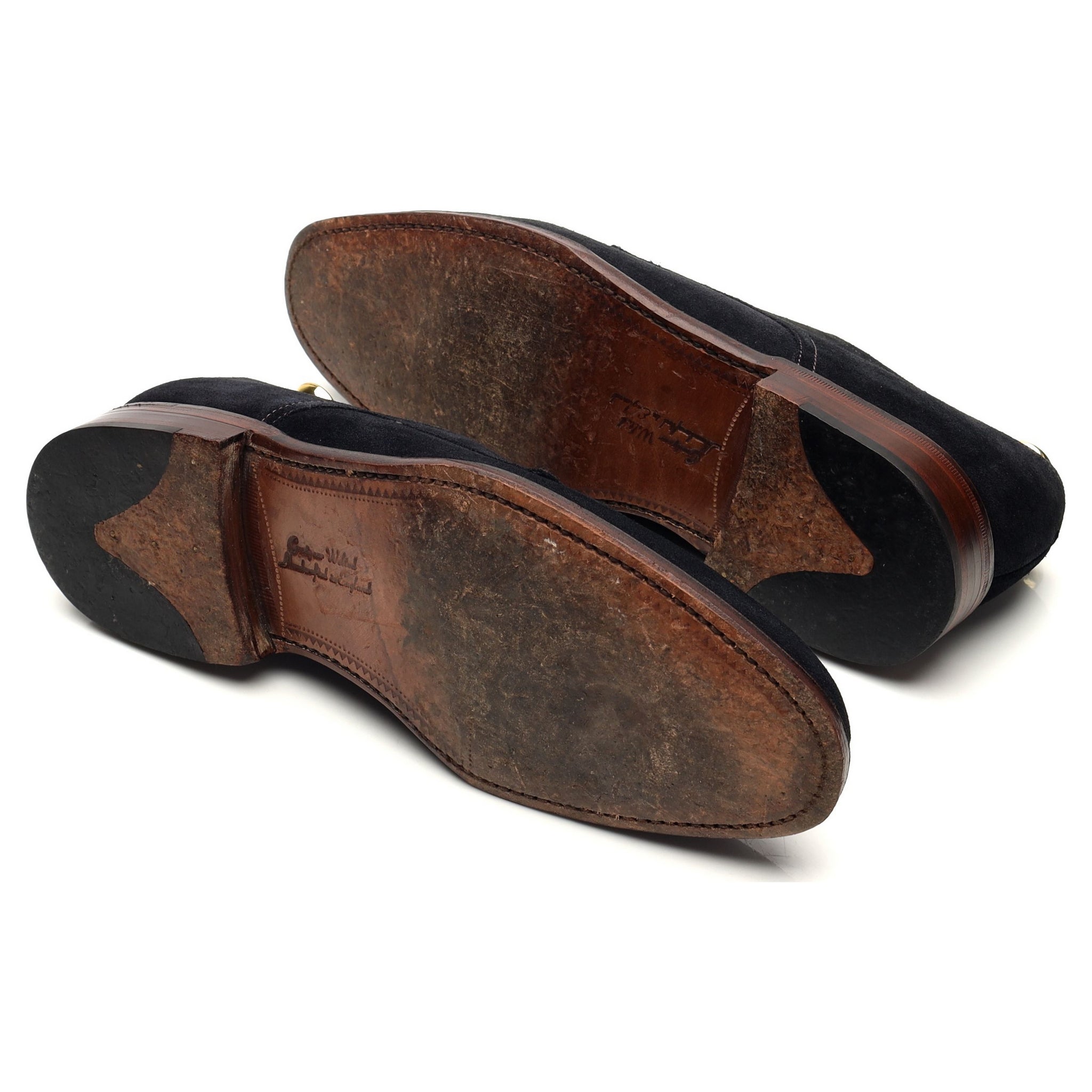 Loake 1880 Ealing derby suède bleu UK 7