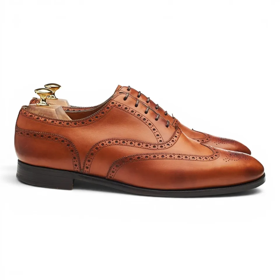 Foster & Son Oxford Brogue homme cuir marron UK 10.5
