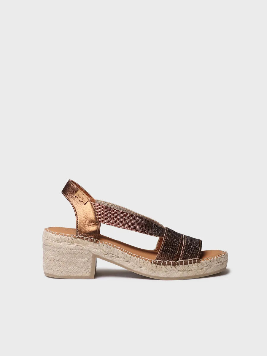 Toni Pons Dama espadrille talon 5,5 cm métallisé
