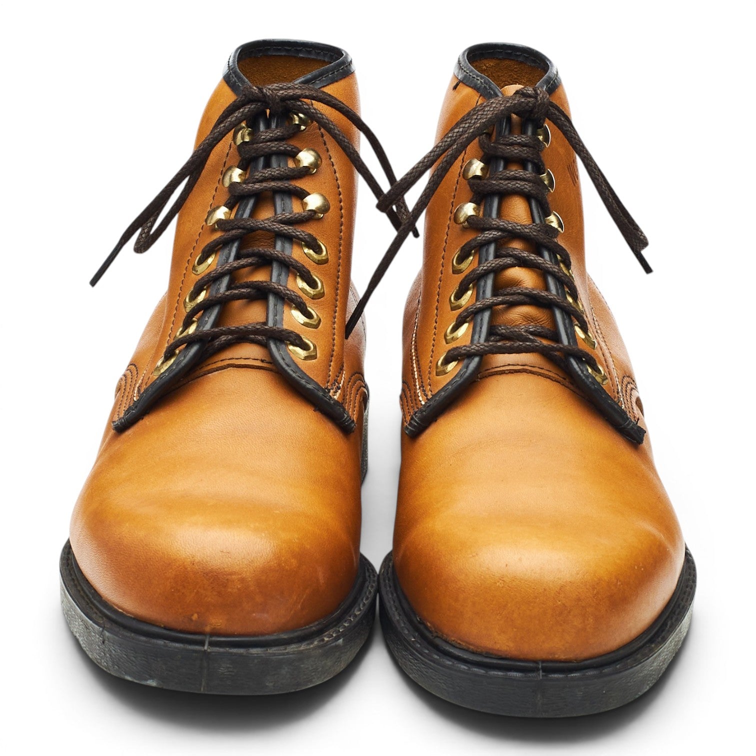 Wolverine 3368 boots cuir marron embout acier UK 7
