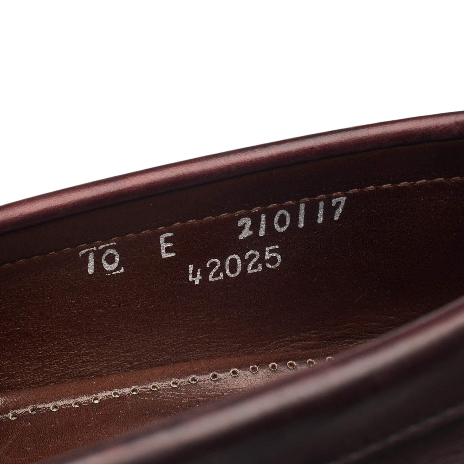 Allen Edmonds Paxton mocassins cuir bordeaux UK 9