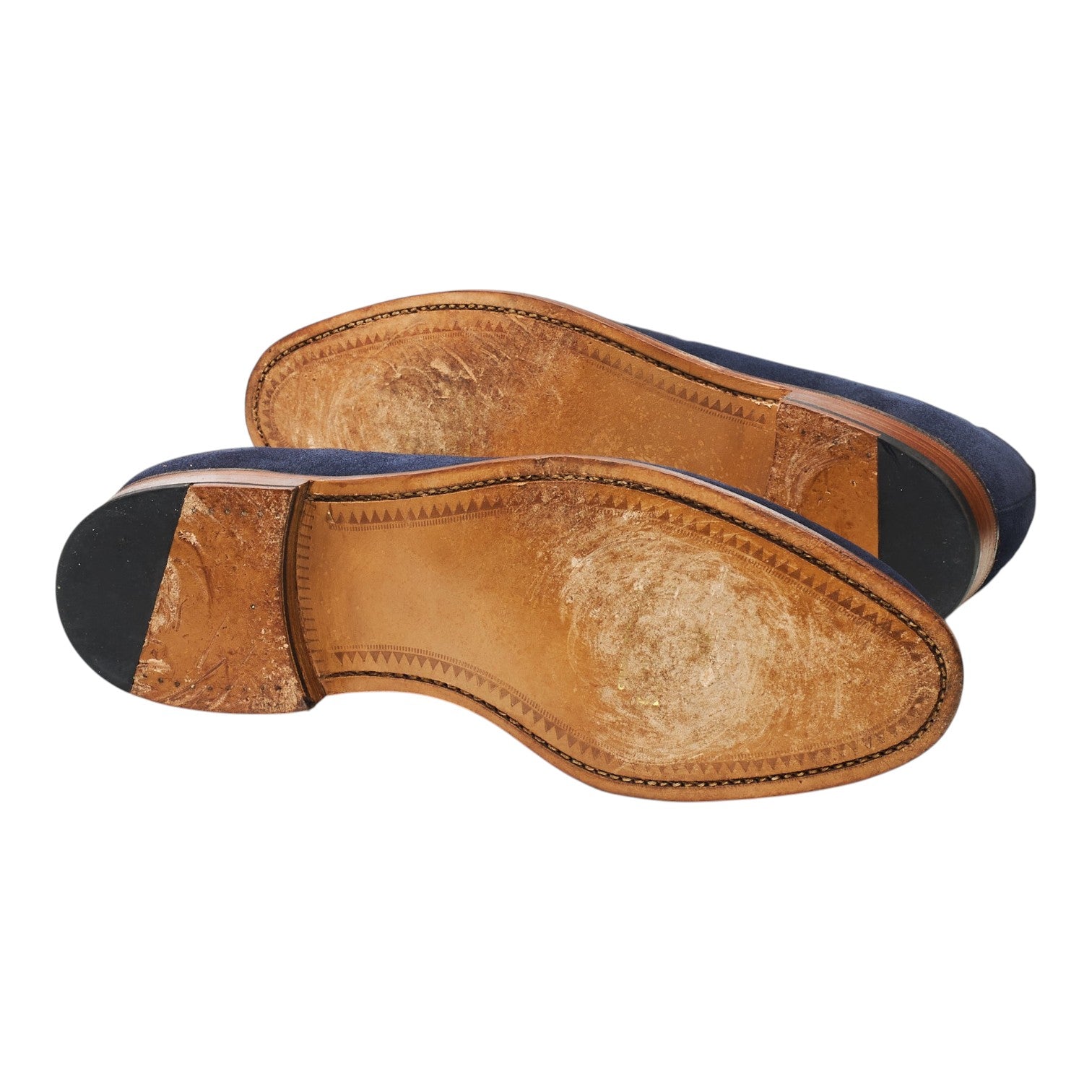 Shipton & Heneage Finchley mocassins daim bleu UK 10.5