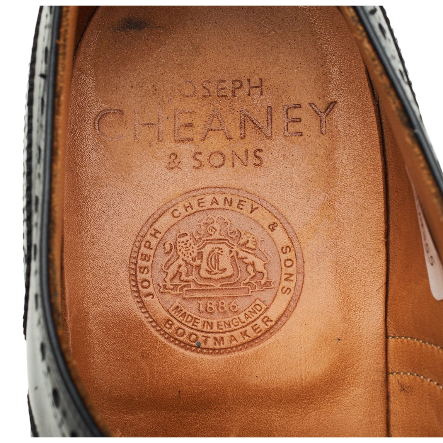 Cheaney Wilfred oxford cuir noir UK 7.5