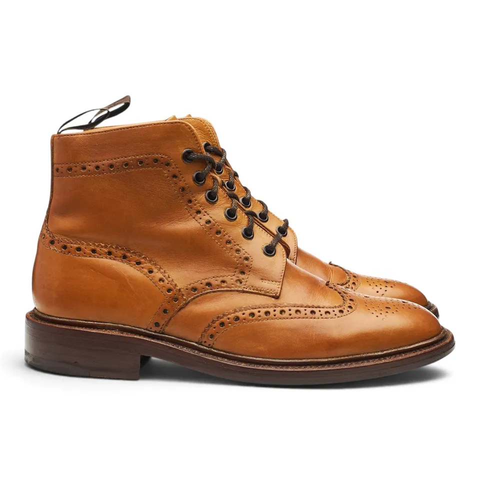 Loake 1880 Burford 2 boots brogue cuir marron UK 7