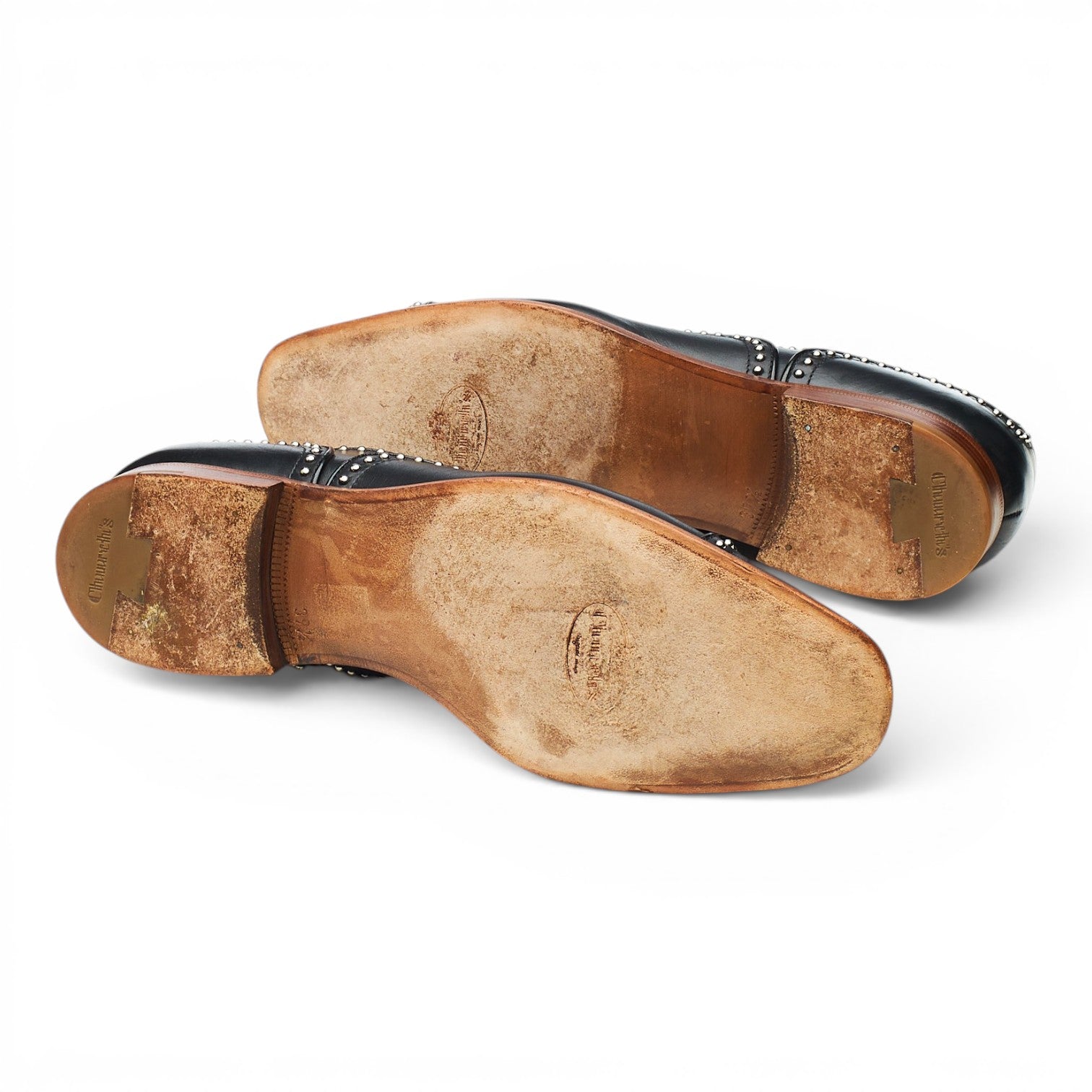 Church's Anna Met. 2 oxford cuir noir pointure UK 6,5 clouté
