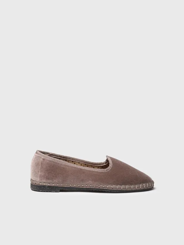 Toni Pons Cintia mary jane femme velours taupe