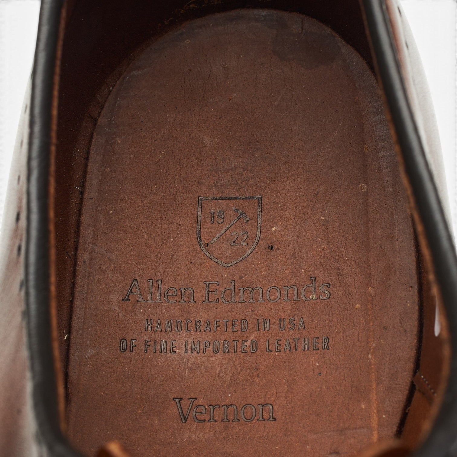 Allen Edmonds Vernon oxford cuir marron 8.5 UK