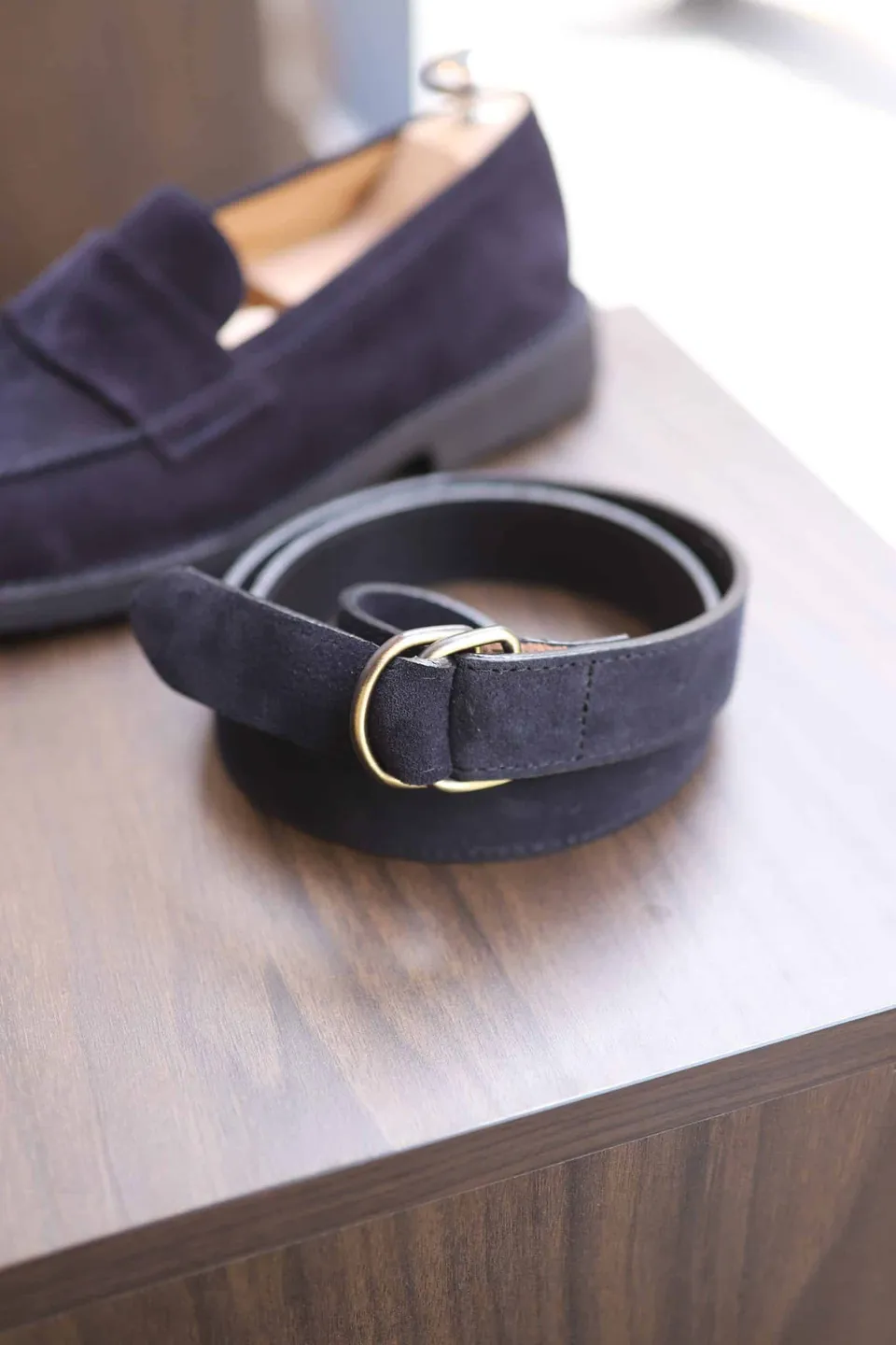 Malfroid ceinture double D cuir italien 27 mm