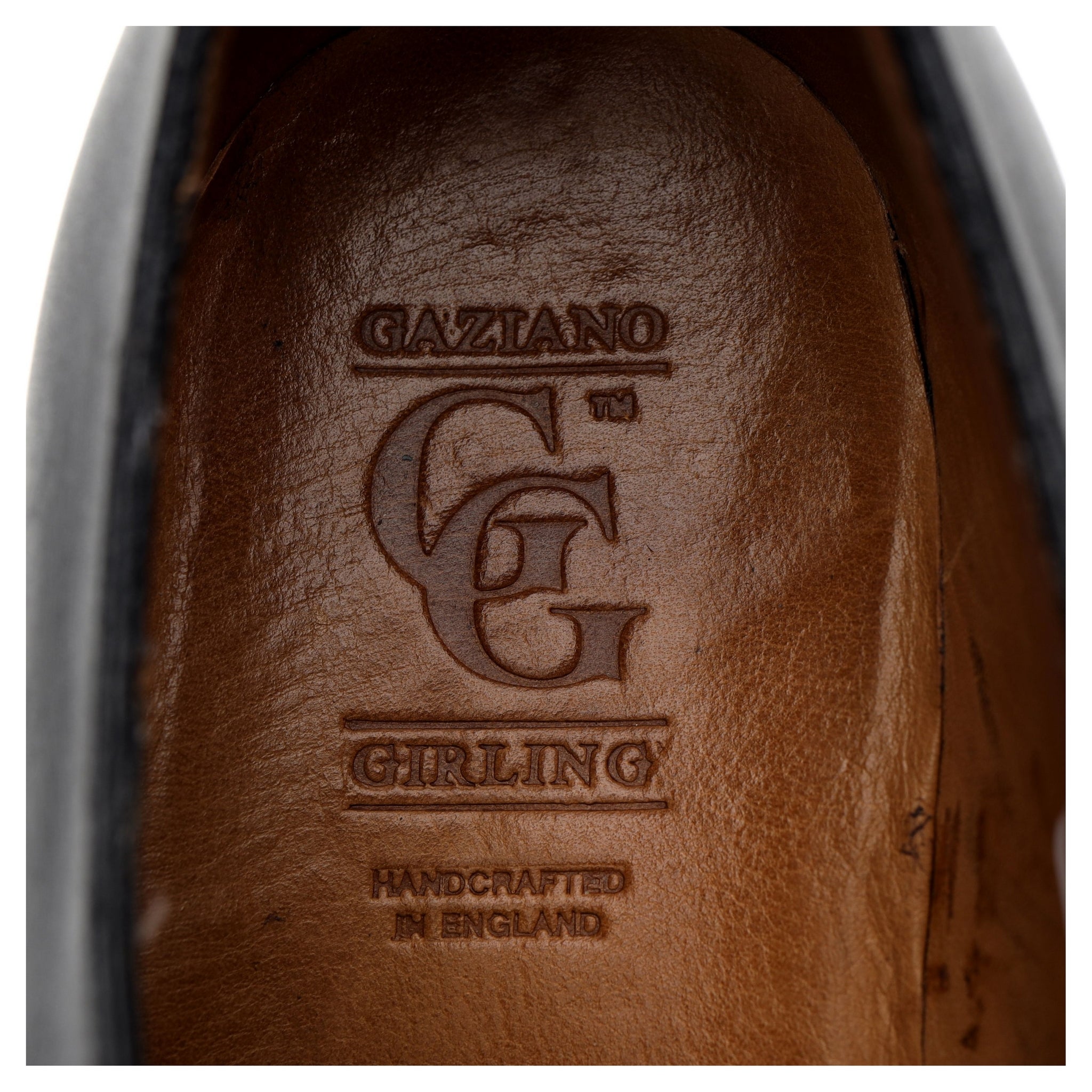 Gaziano & Girling Bespoke double monk cuir noir UK 6,5