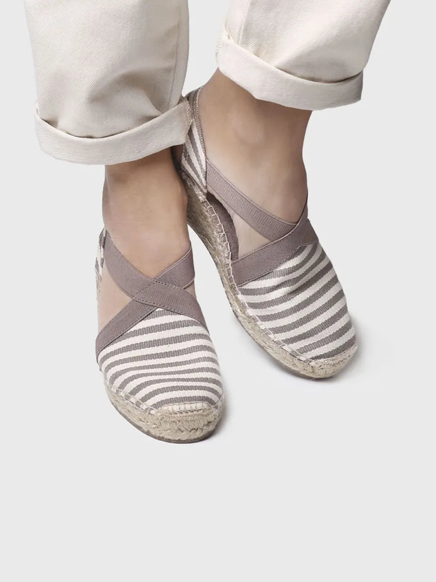 Toni Pons Terra-DD espadrille compensee taupe vegan