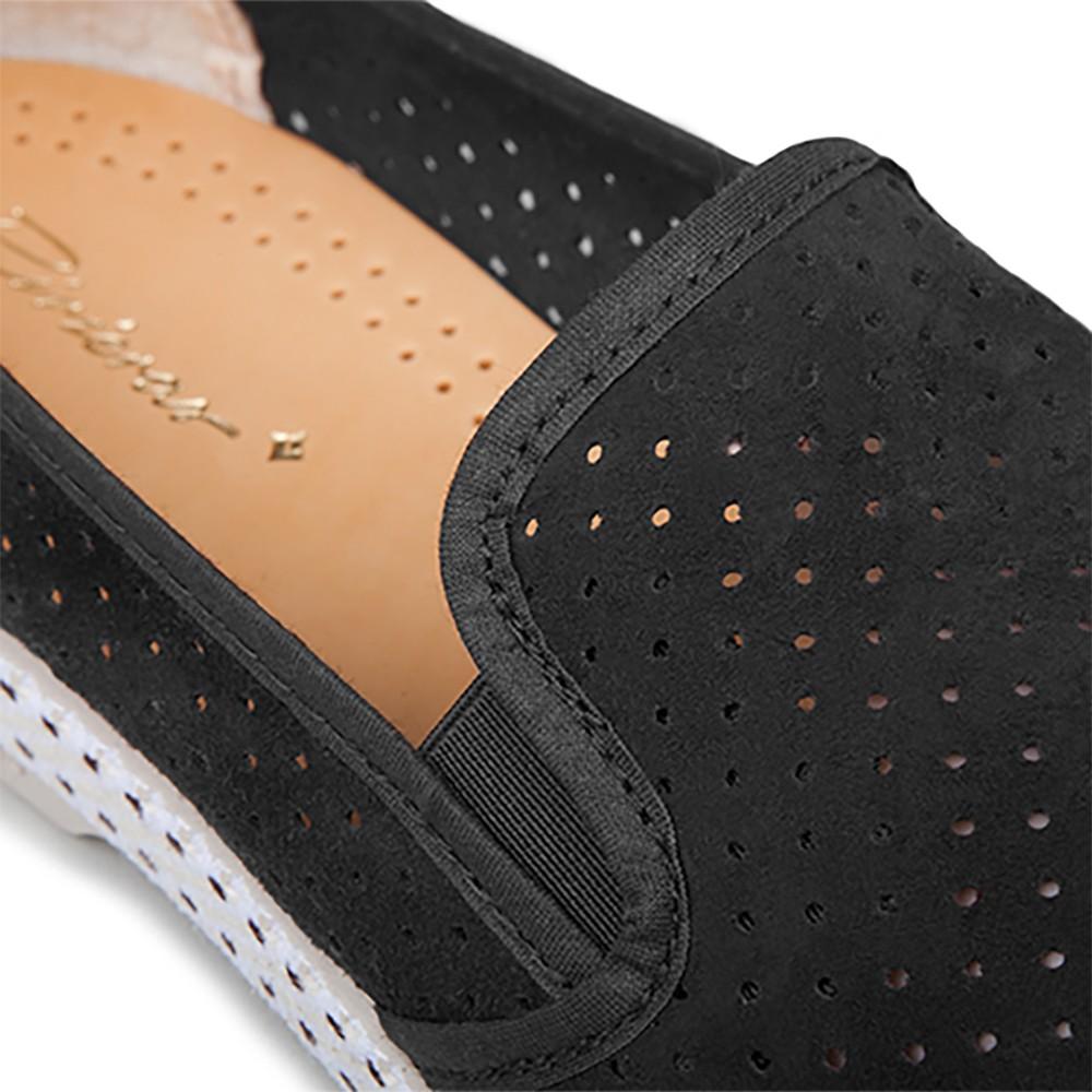 Rivieras Classic Suede Noir espadrilles cuir noir