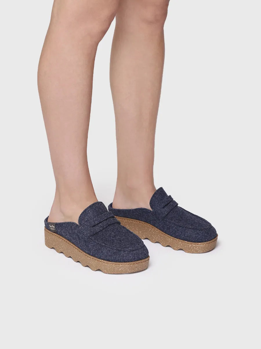 Toni Pons Jaden-FR chaussons femme feutre recyclé marine
