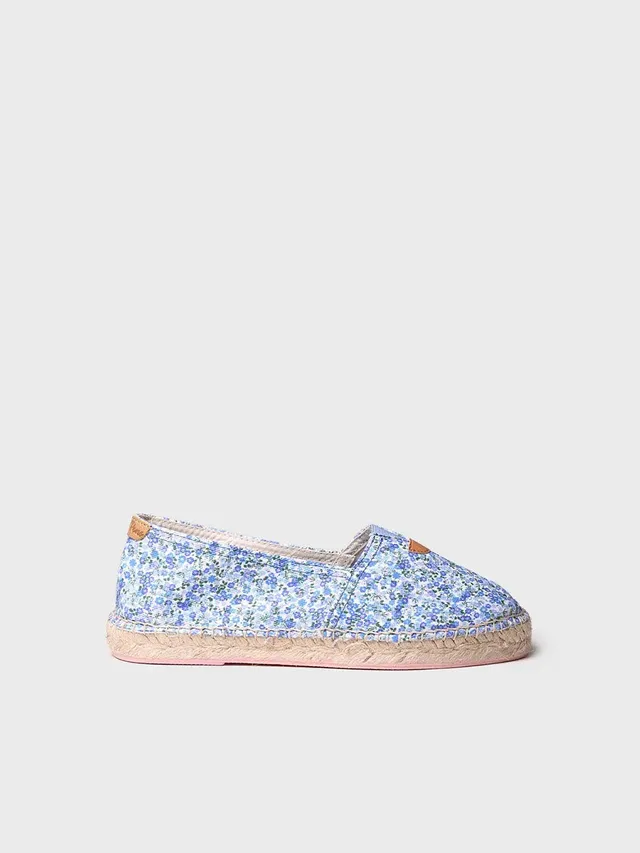 Toni Pons Blanes-AP espadrilles plates toile bleues vegan