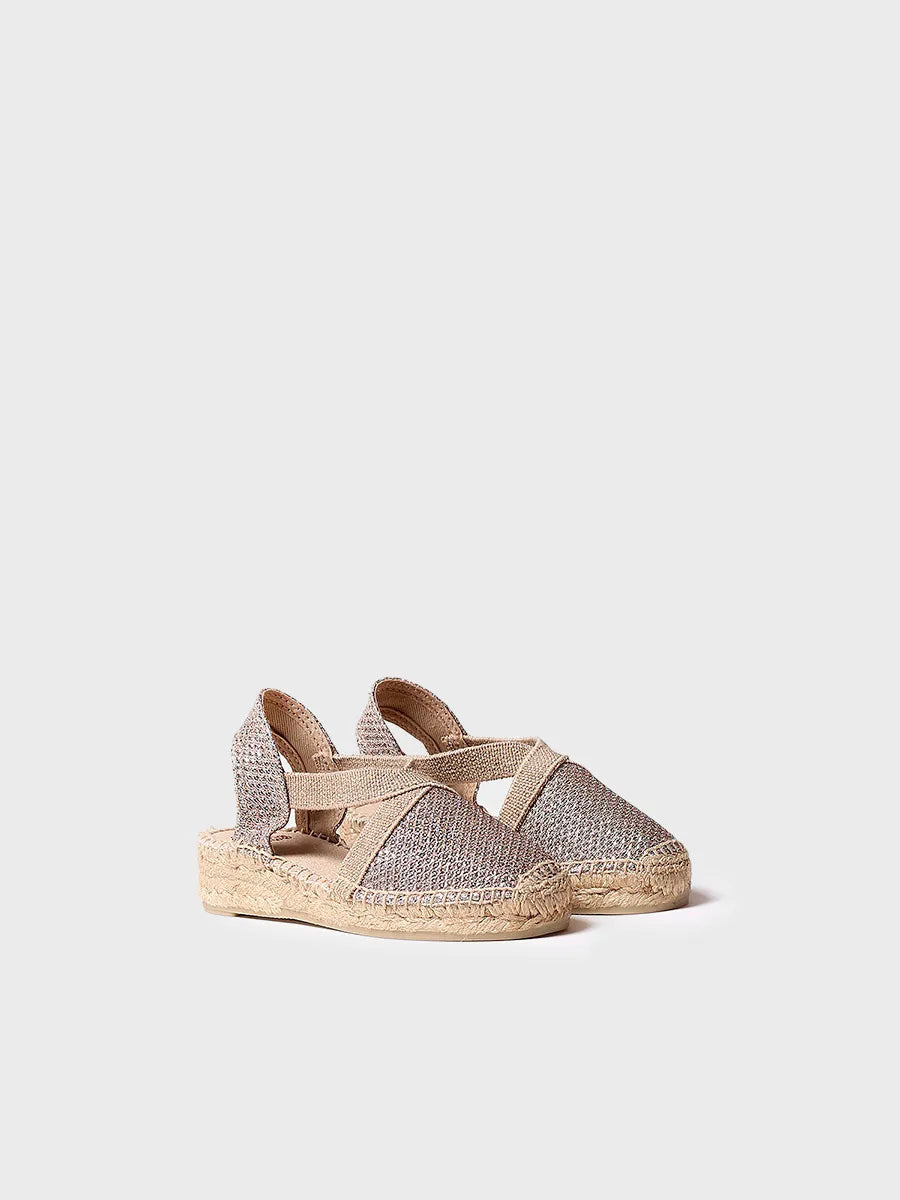 Toni Pons Edita-S espadrilles fille dorées compensées