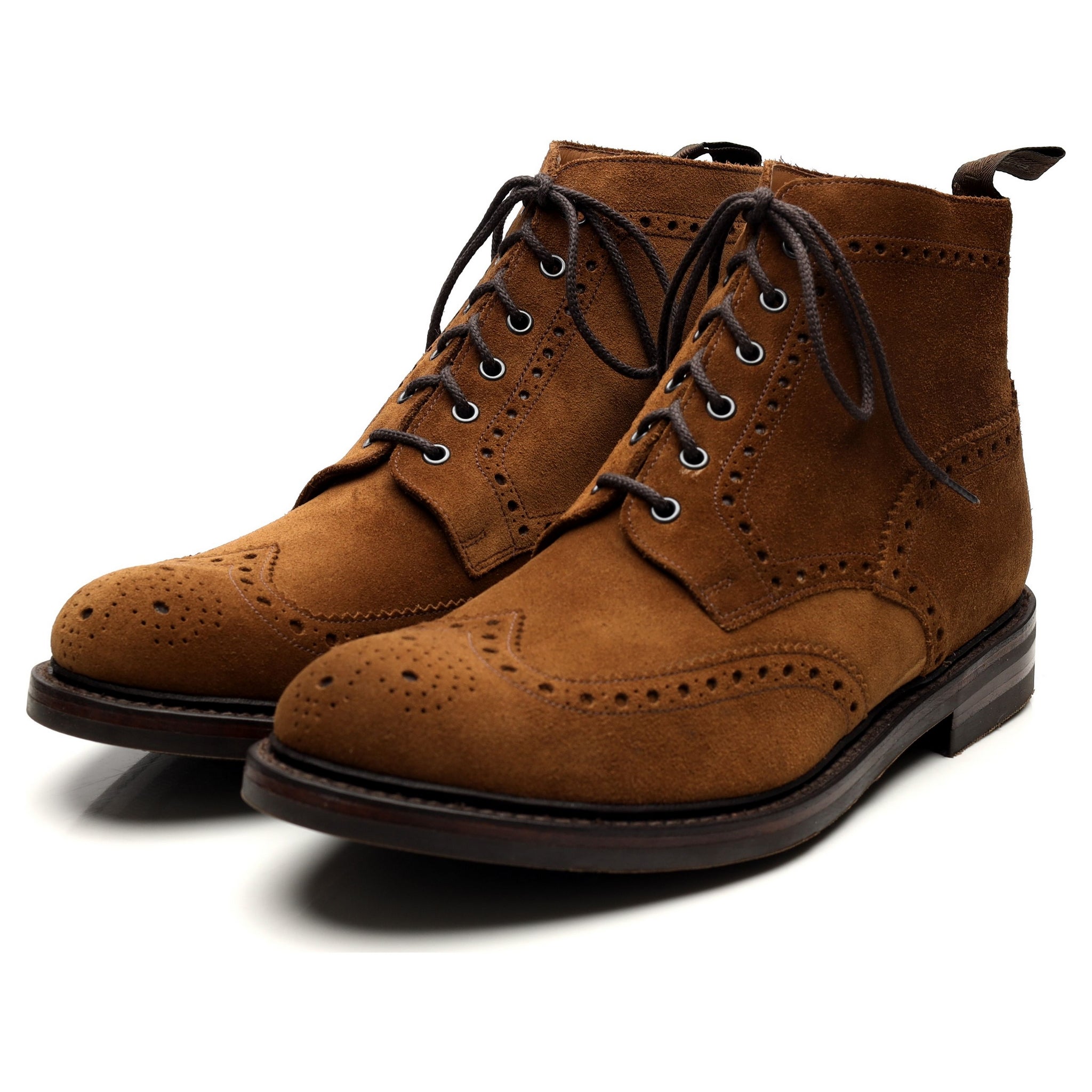 Loake 1880 Bedale bottines UK 11 G daim marron brogue