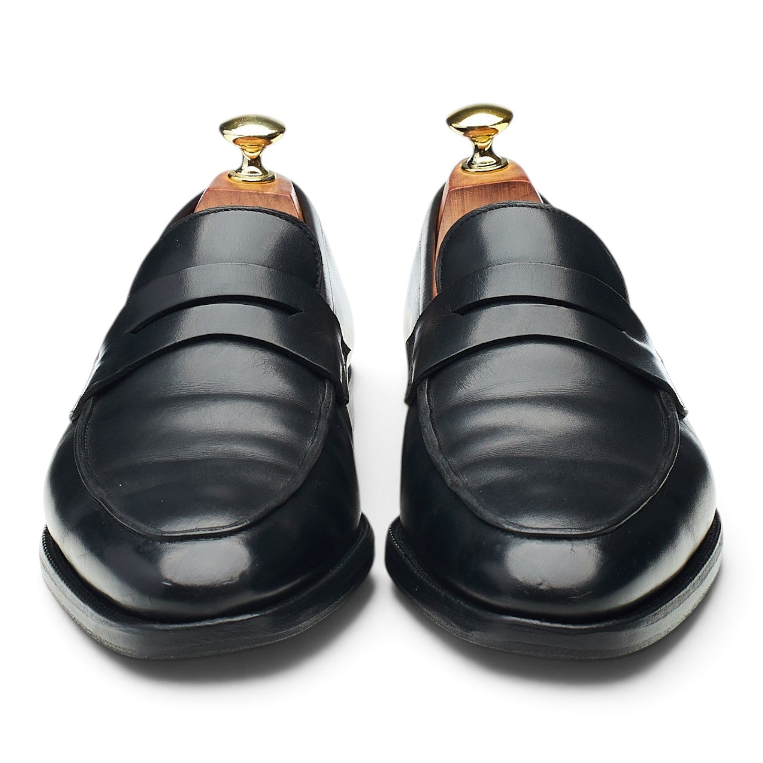 Crockett & Jones Bramwell mocassin cuir noir UK7 penny