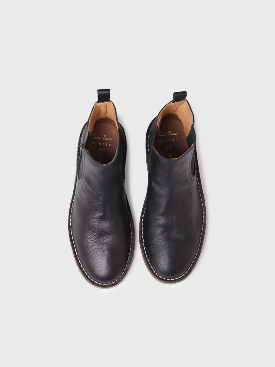 Toni Pons Isa-PO boots cuir femme noir