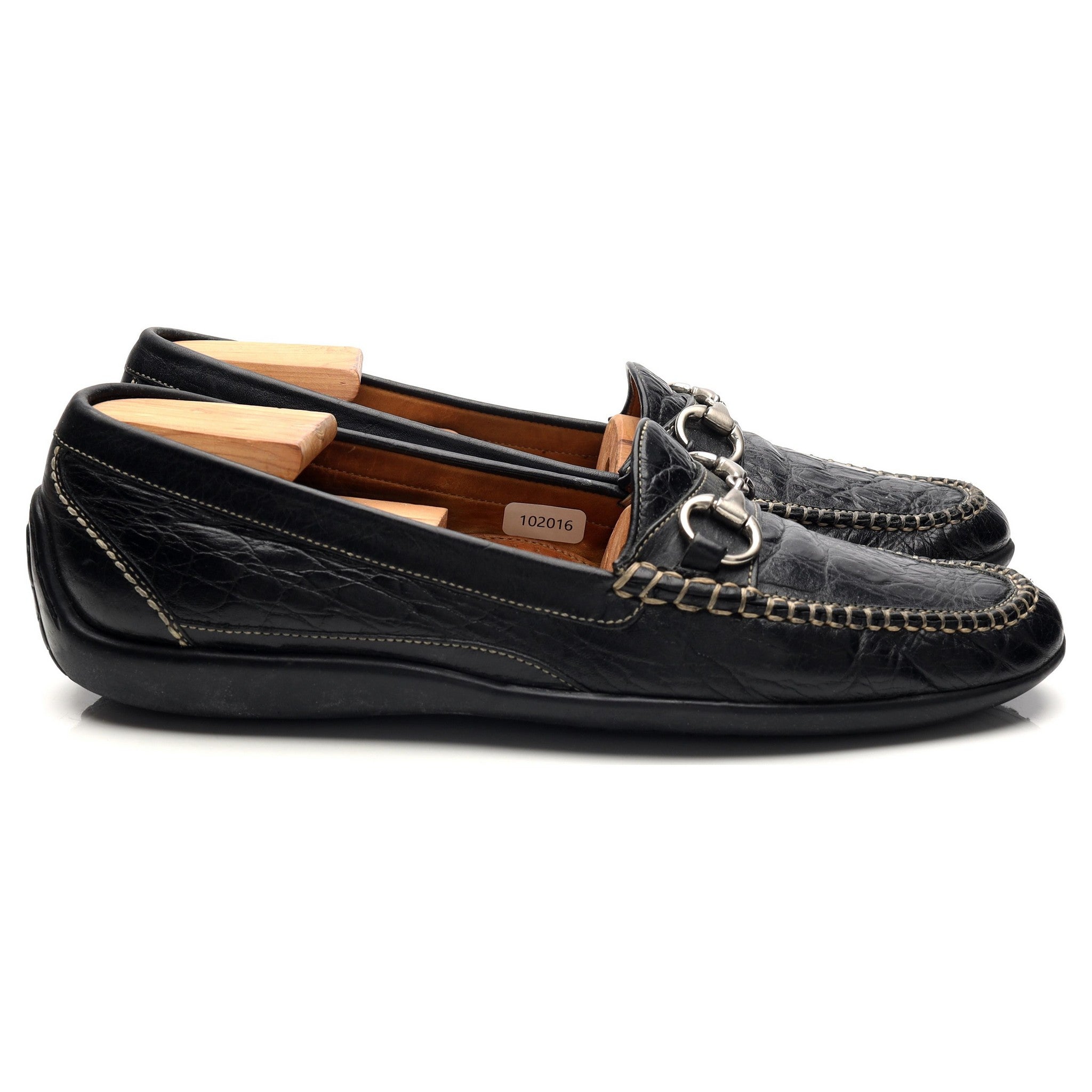 Martin Dingman Saxon mocassins mors cuir noir 9.5