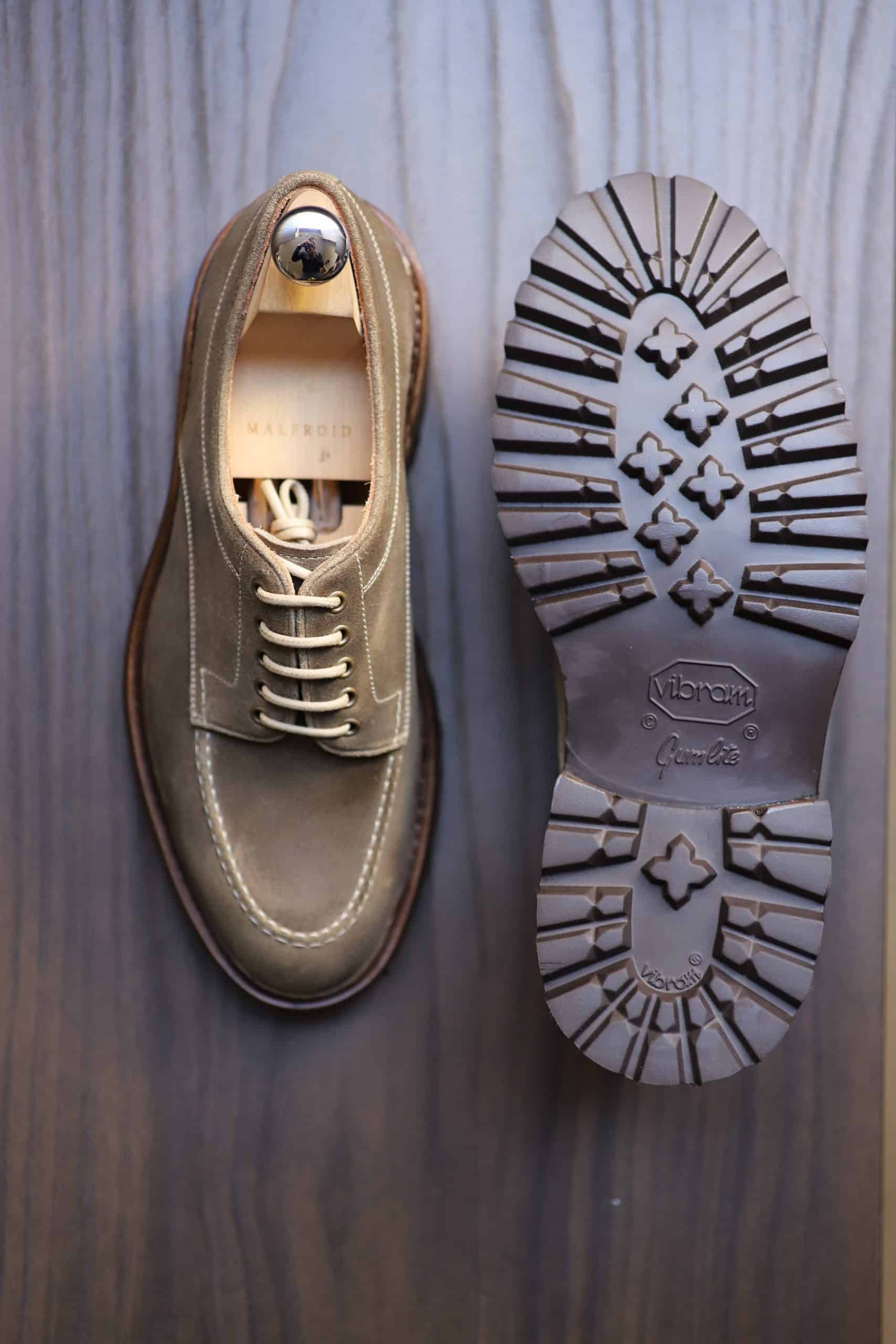 Malfroid Defender derby cuir gras semelle commando