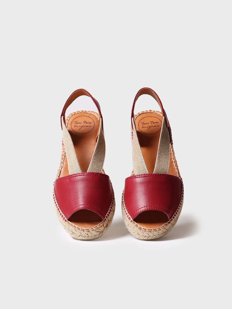 Toni Pons Etna sandale cuir espadrille élastique