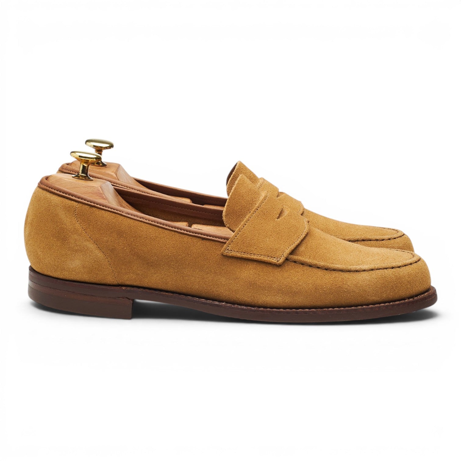 Crockett & Jones Harvard 2 mocassins daim marron UK 8