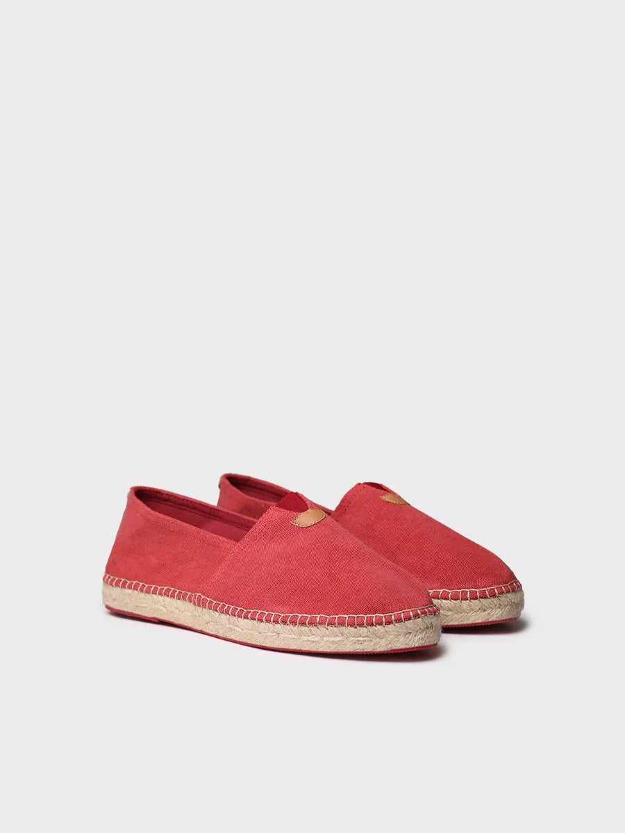 Toni Pons Blanes-ER espadrilles plates rouges vegan
