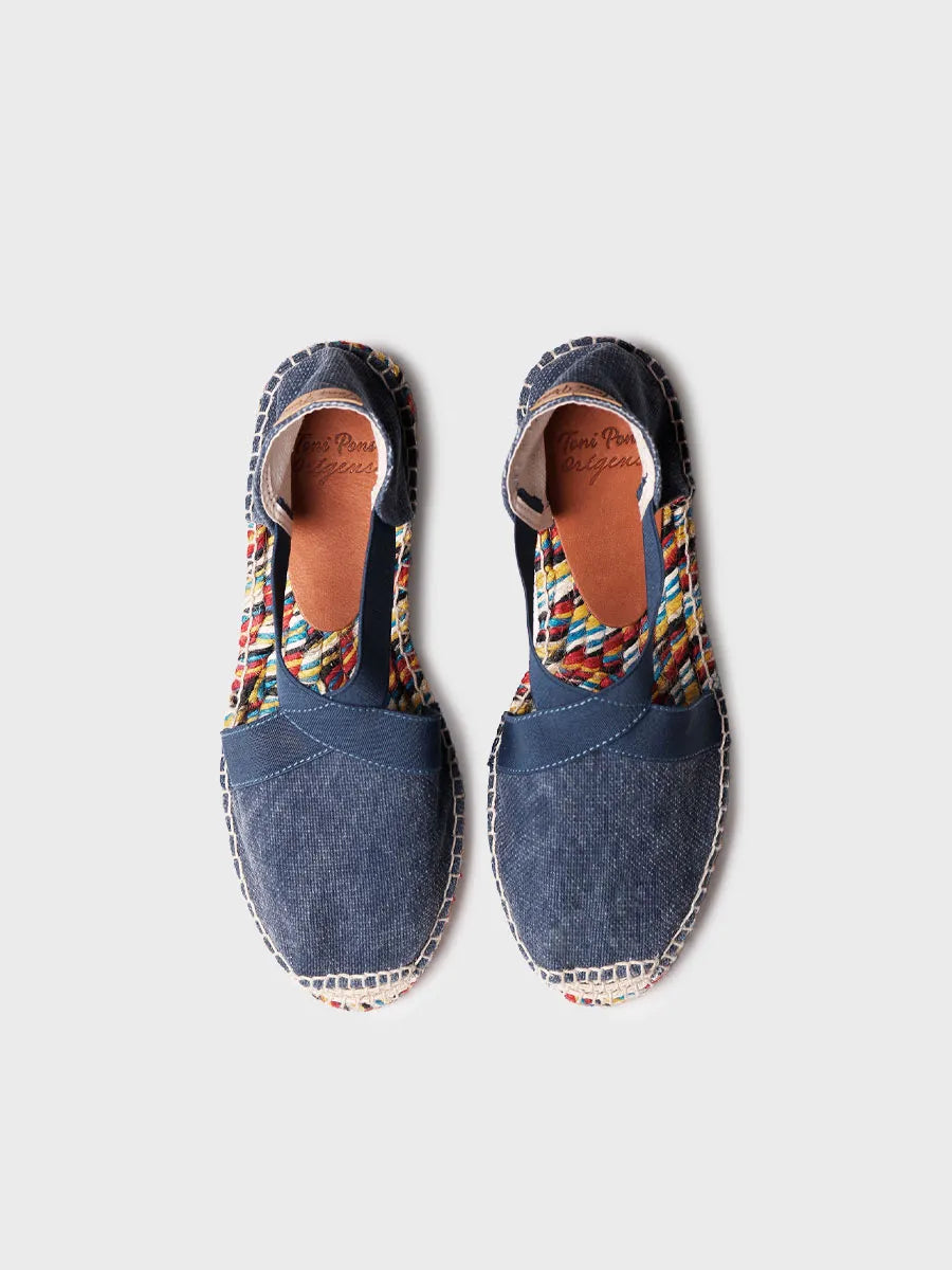 Toni Pons Elba espadrille plate toile semelle couleur